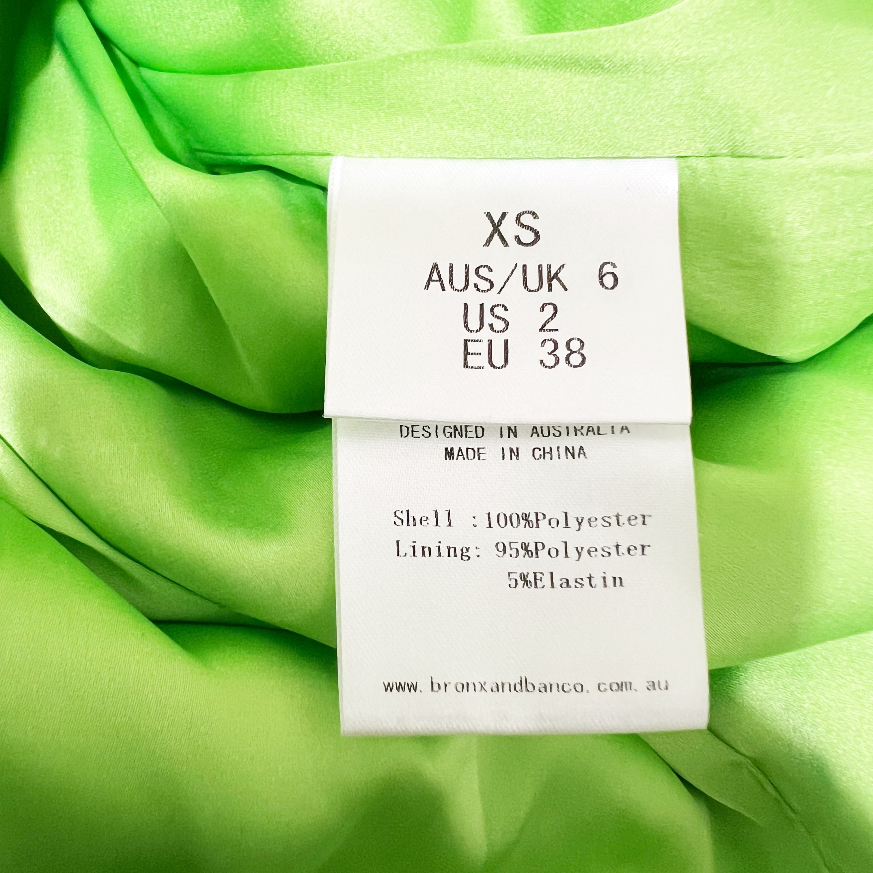 Bronx And Banco X Revolve Zizi Sequin Embellished Sparkle Blazer Neon Green XS