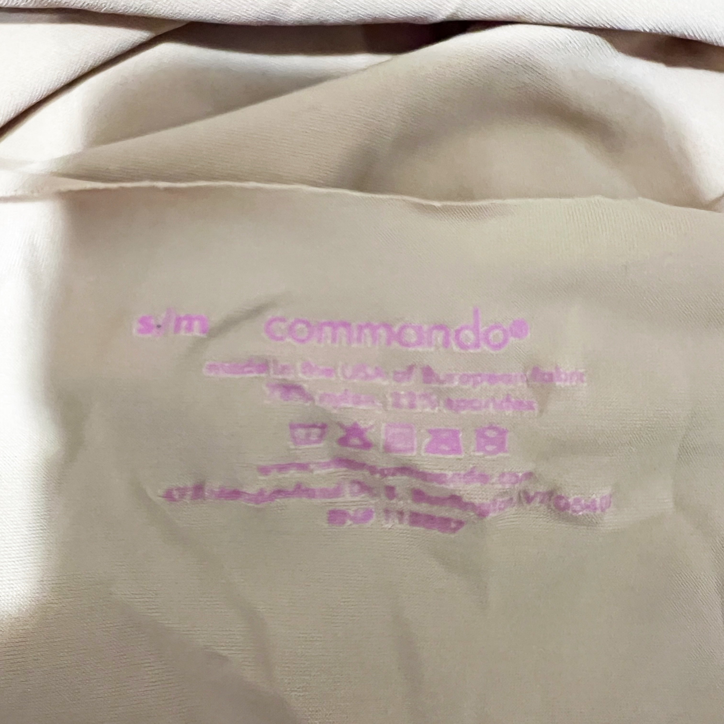 Commando Classic Mini Cami Shaping Seamless Underdress Slip Dress Caramel S/M