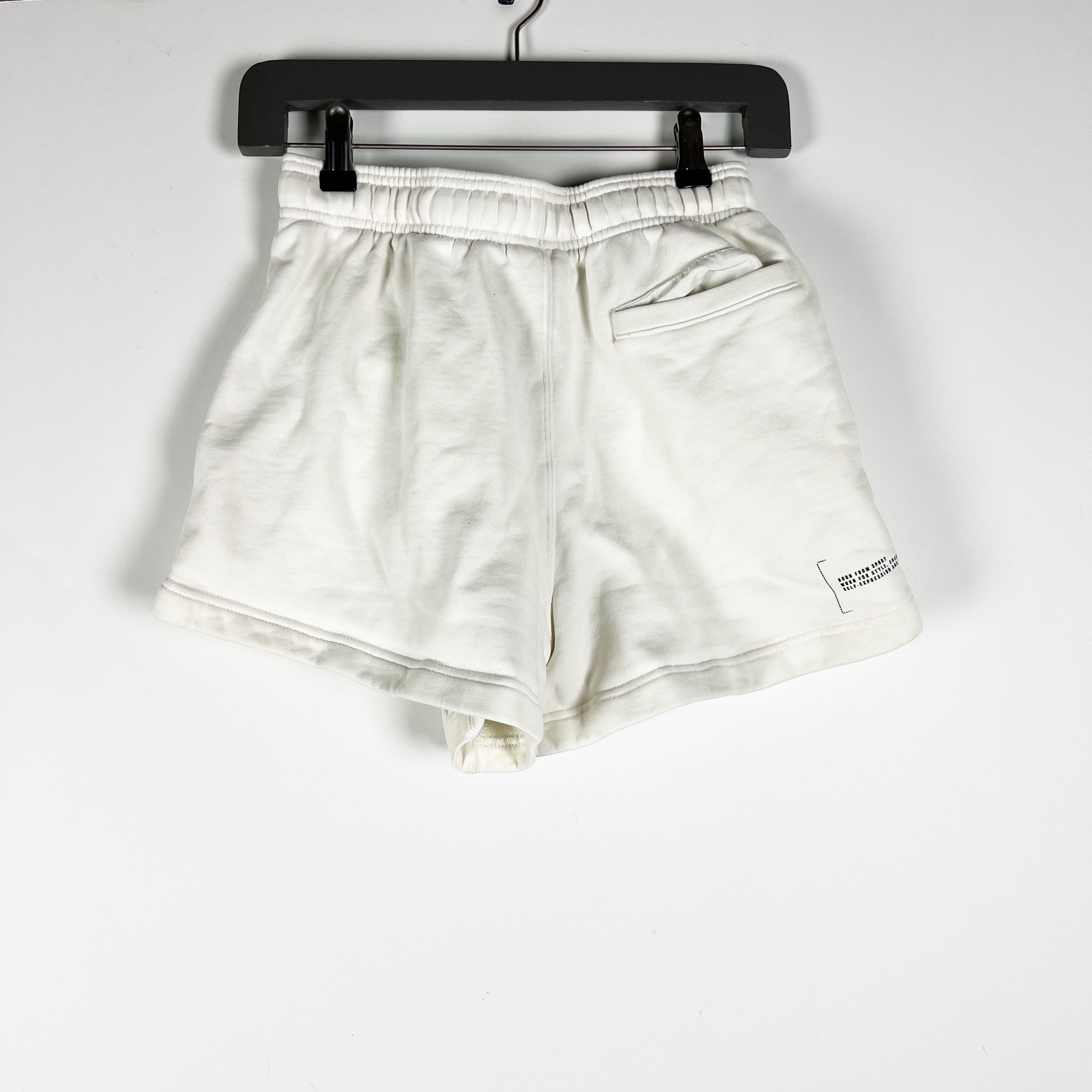 Adidas Women's Cotton Terry Fleece Lined Pull On Athletic Lounge Sweat Shorts S