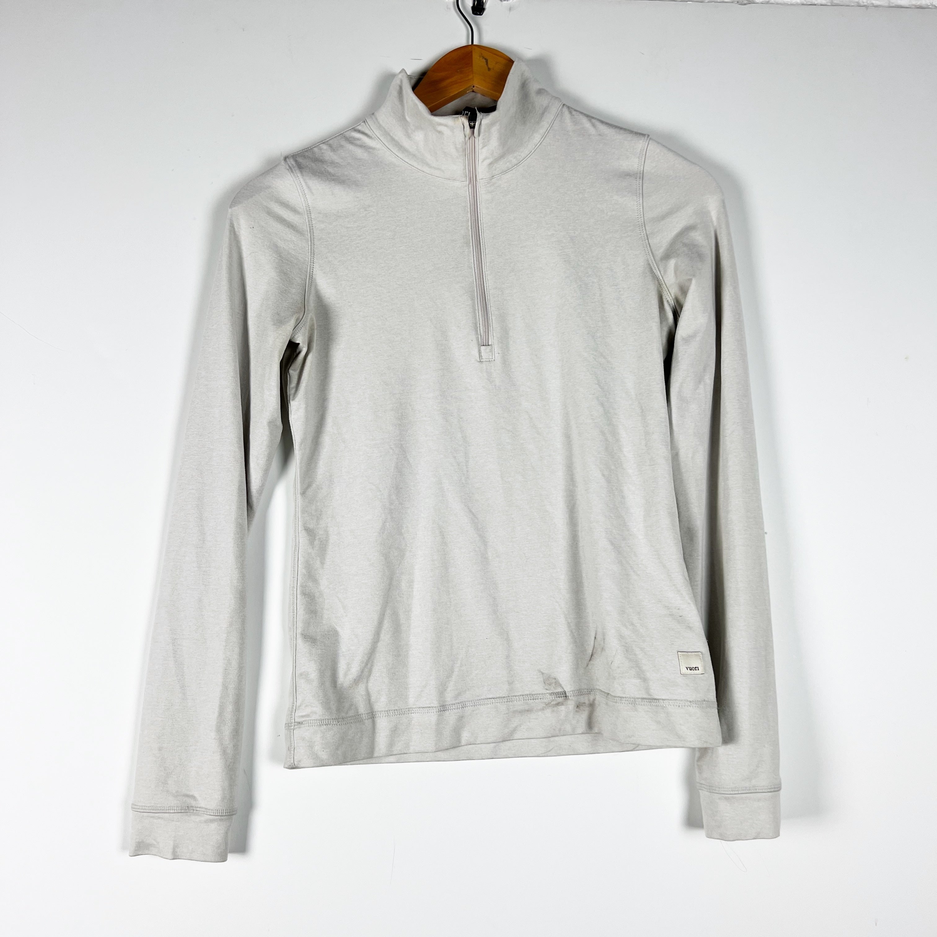 Vuori Women's Halo Essential Half Zip Pullover Long Sleeve Lightweight Sweater S