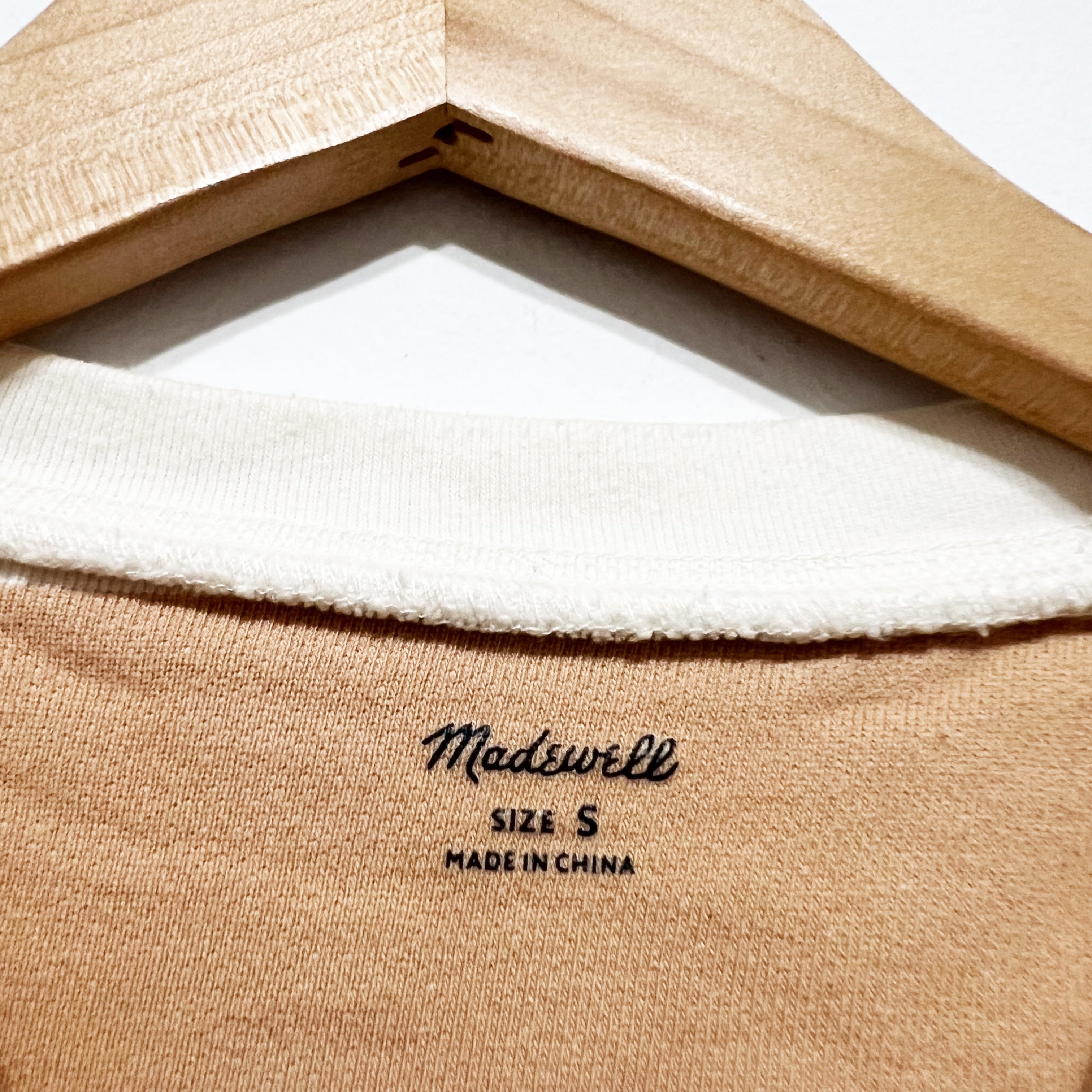 Madewell (Re)sourced Cotton Swing Crew Neck Sweatshirt In Stripe Earthen Sand S