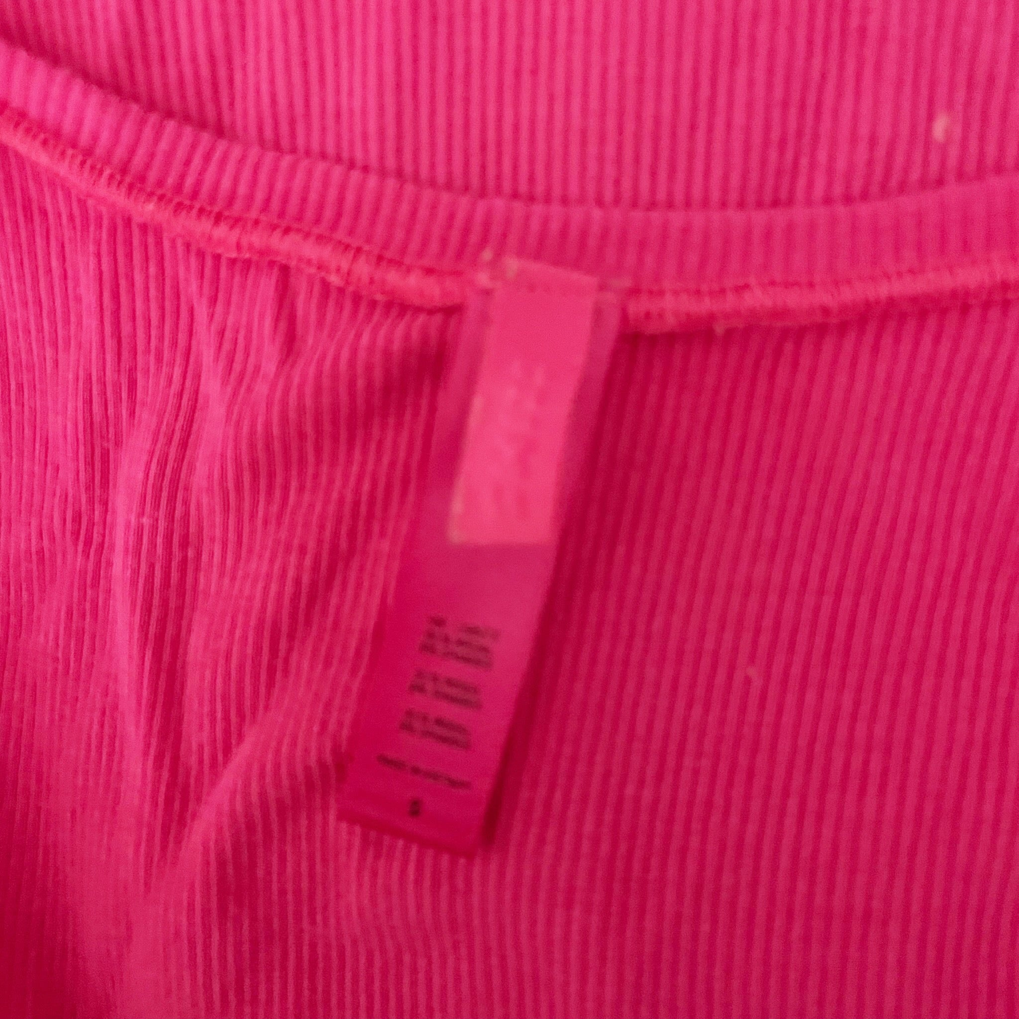 Skims Modal Spandex Stretch Ribbed Knit Scoop Neck Sleeveless Mini Dress Pink S