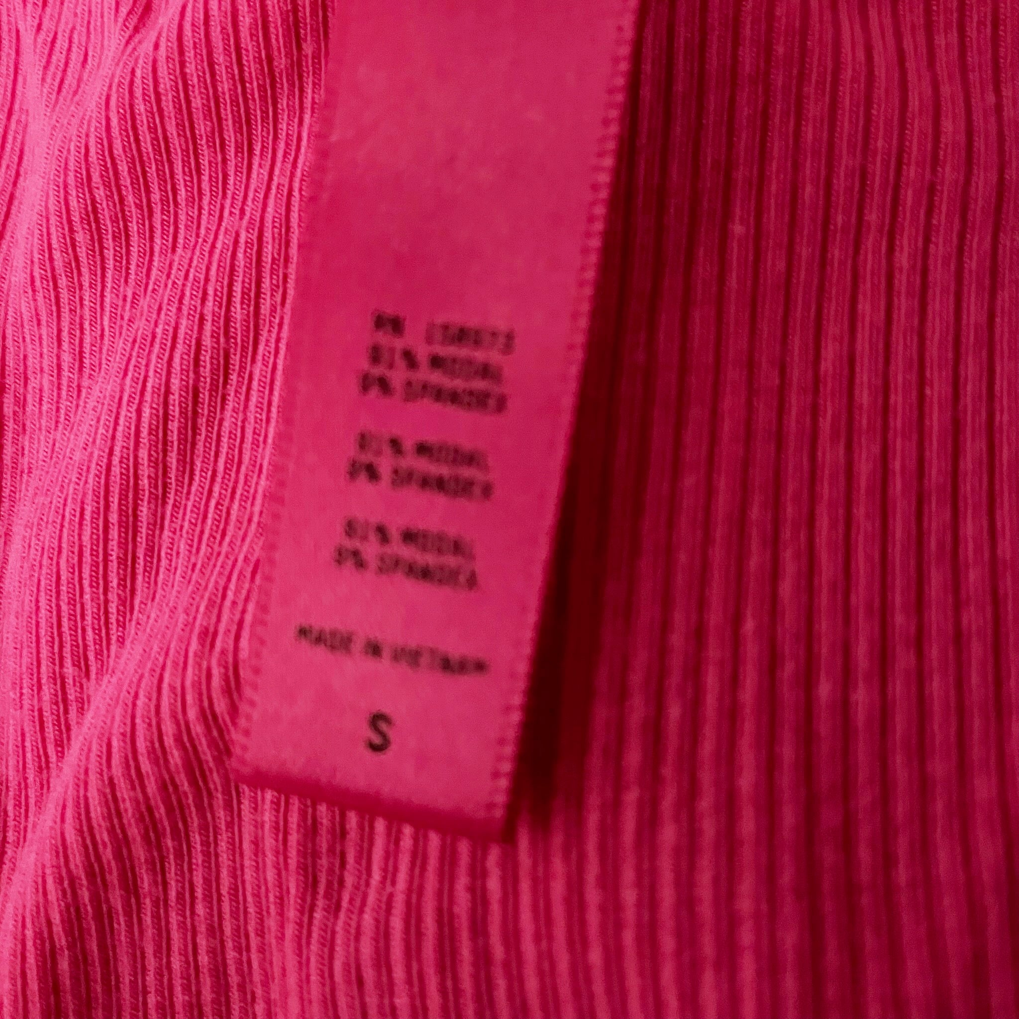 Skims Modal Spandex Stretch Ribbed Knit Scoop Neck Sleeveless Mini Dress Pink S