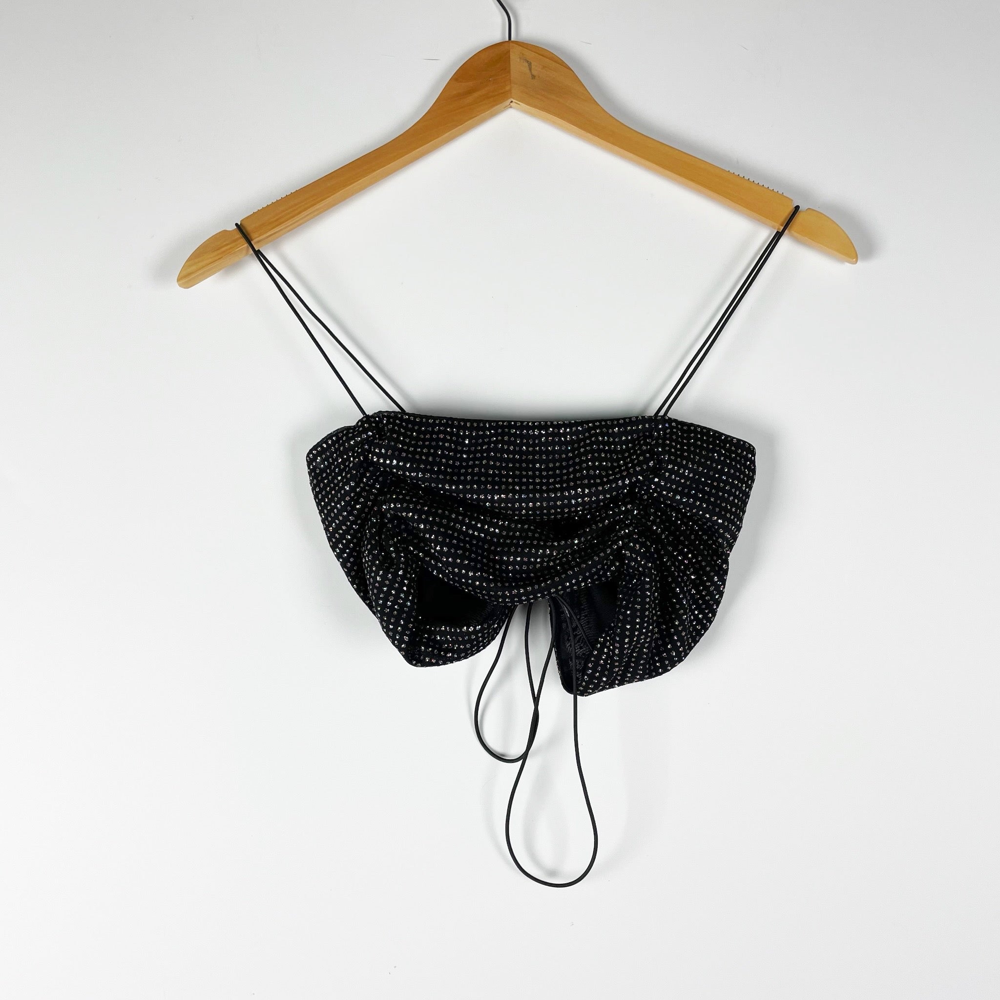 For Love And Lemons x Victoria's Secret All That Glitters Mesh Sparkle Crop Top