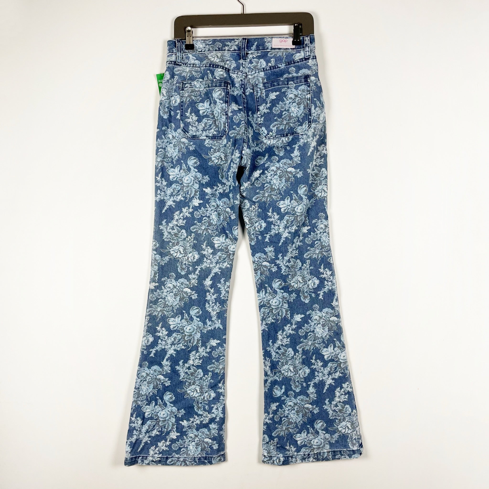 NEW LoveShackFancy x Gap '70s Flare High Rise Stretch Floral Print Denim Jeans