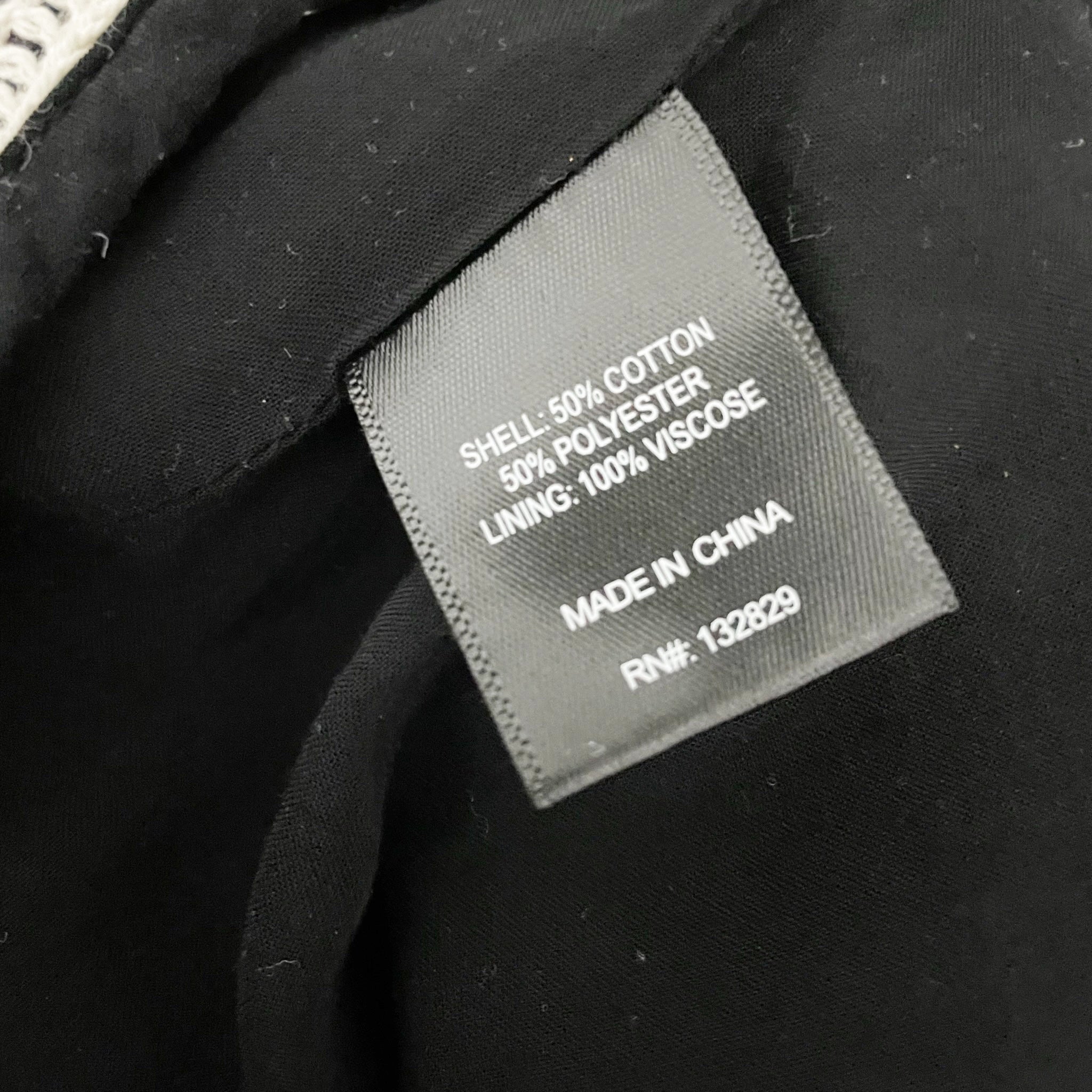 Tularosa Anna Black Ivory Cotton Crochet Knit Gingham Check Mid Rise Mini Shorts