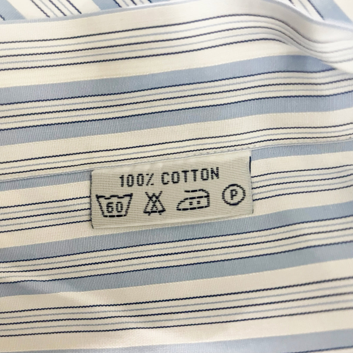 Brioni Neiman Marcus Cotton Long Sleeve Button Down Dress Shirt Blue Stripe 16