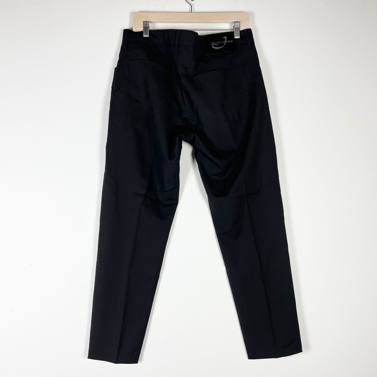 Jacob Cohen Men's Made In Italy Wool Mid Rise Straight Leg Trouser Dress Pants