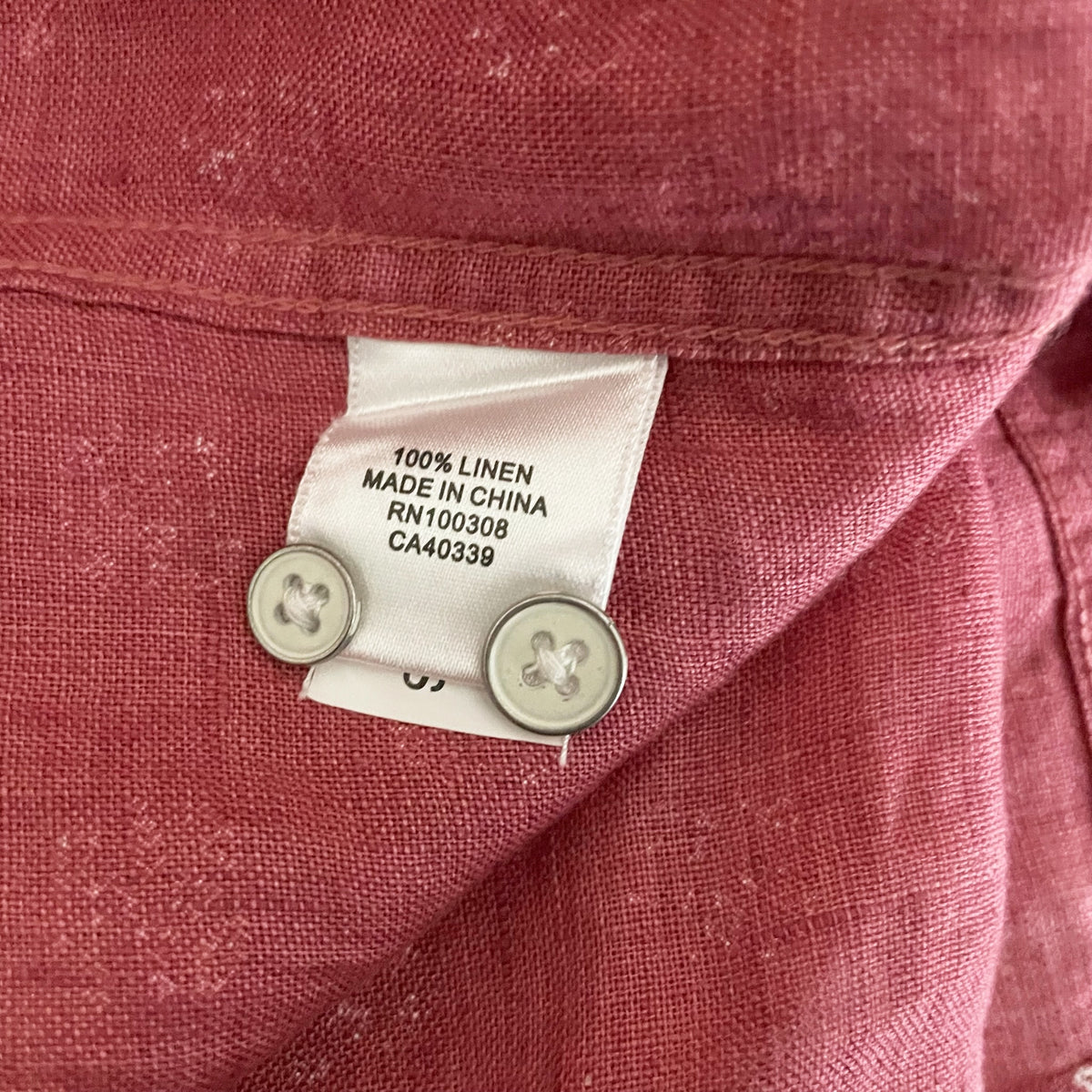 Peter Millar Men's Lightweight Linen Collared Short Sleeve Button Down Shirt M