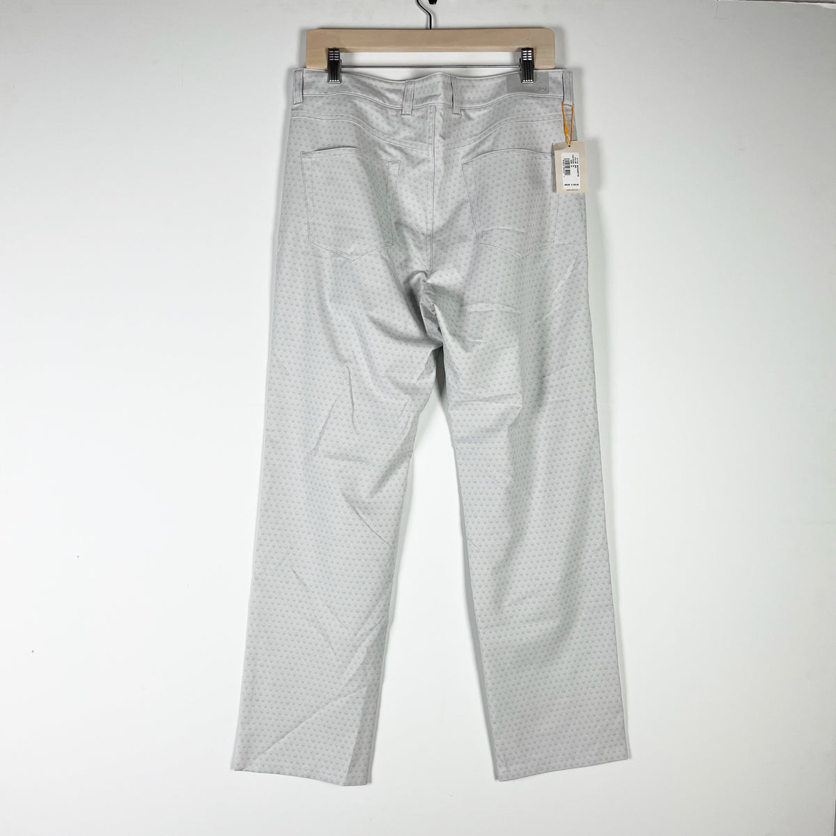 NEW Peter Millar Men's Performance Fabric Straight Leg Trouser Pants Skull Print