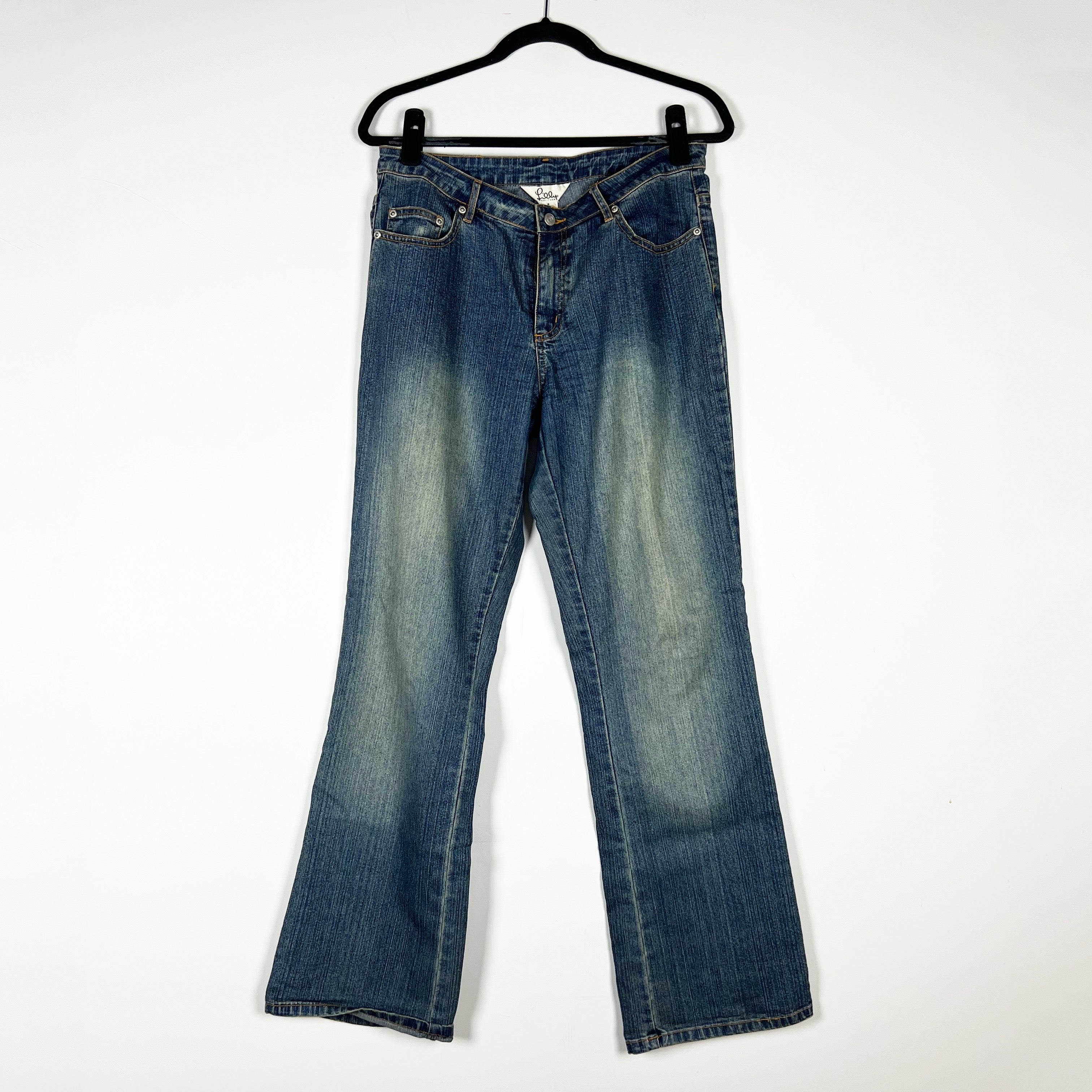 Lilly Pulitzer Vintage White Label Straight Palm Tree Pocket Denim Jeans 6