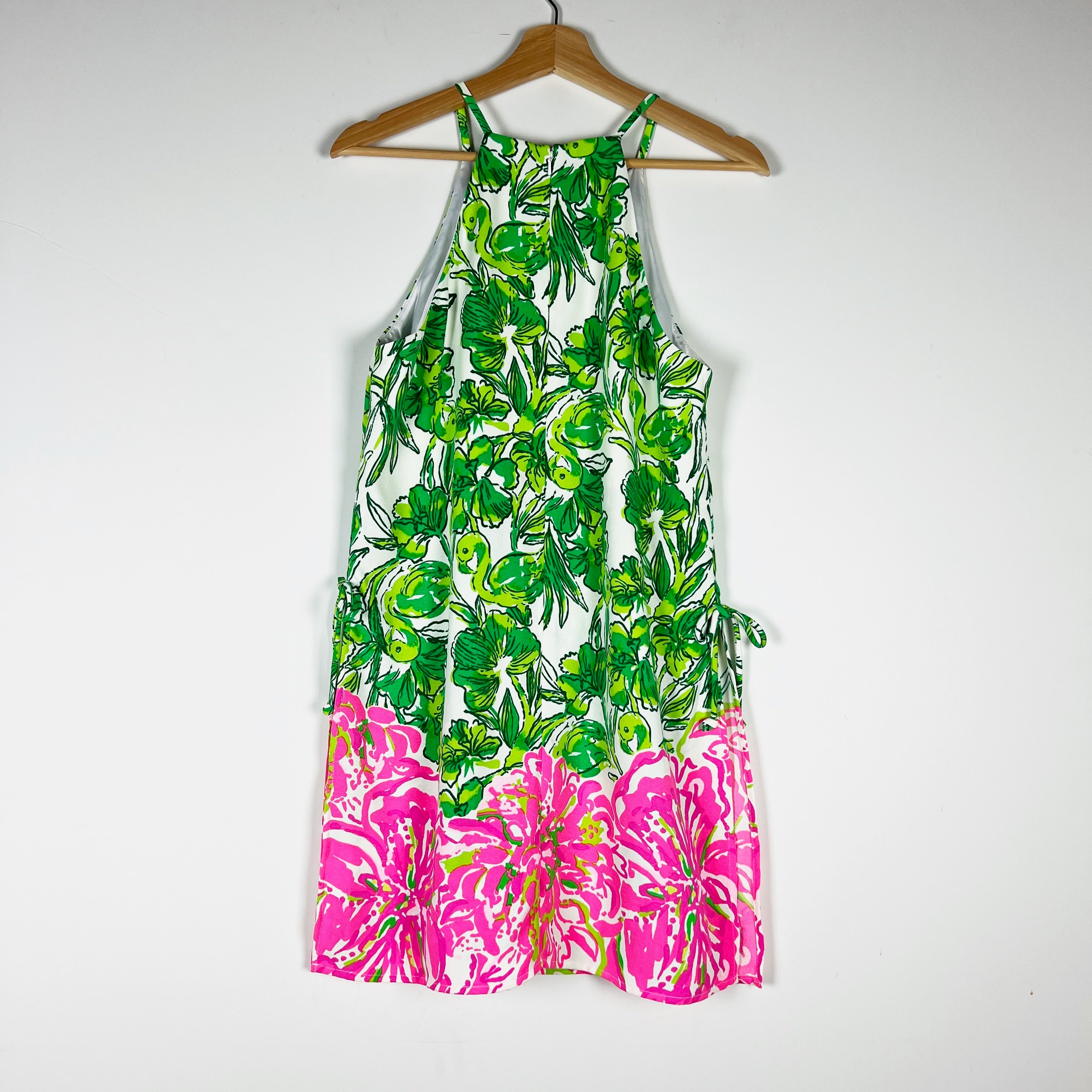 NEW Lilly Pulitzer Pearl Romper Mini Dress Resort White Flamingle Engineered 8