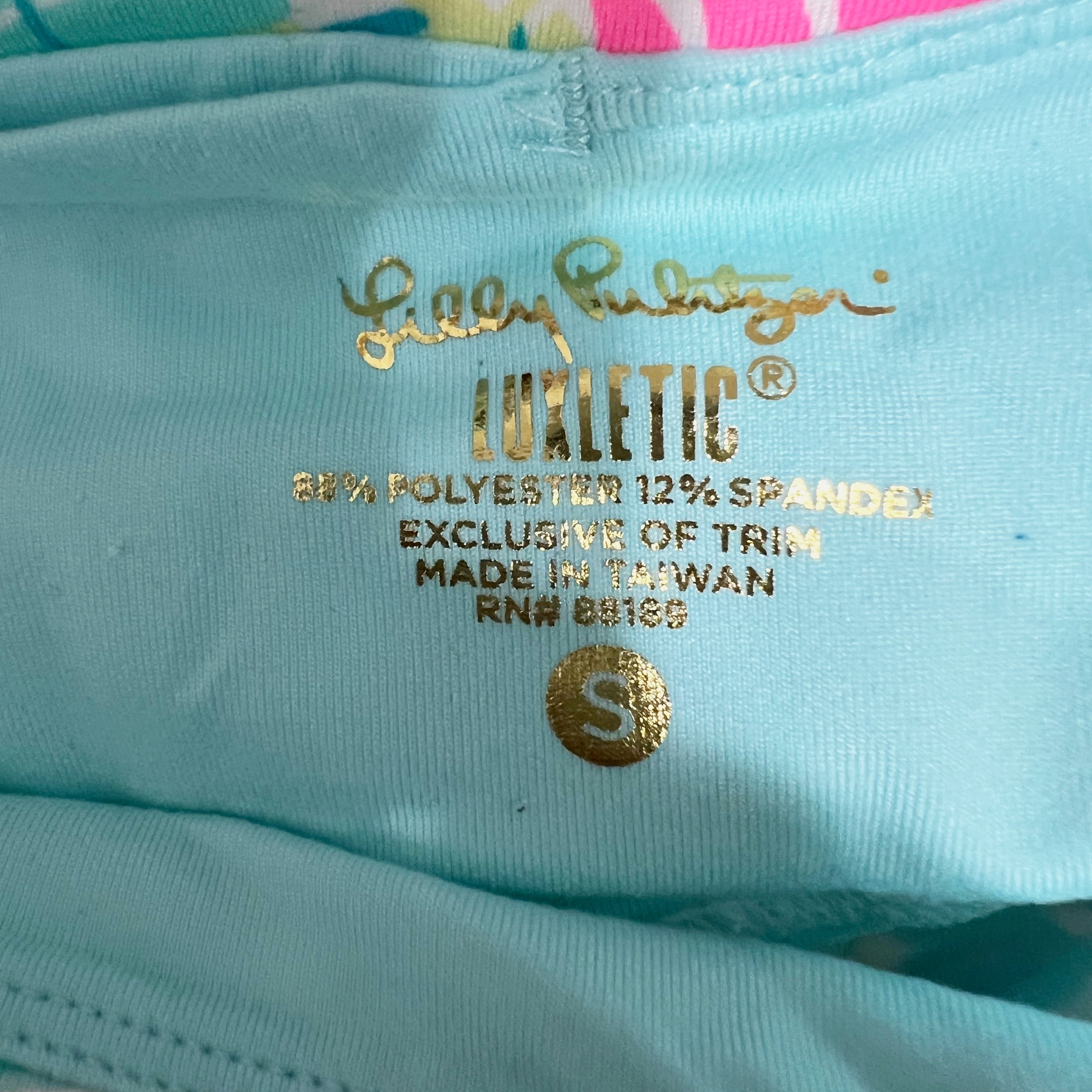 Lilly Pulitzer Upf 50+ Luxletic 21" Weekender Crop You Gotta Regatta Leggings S