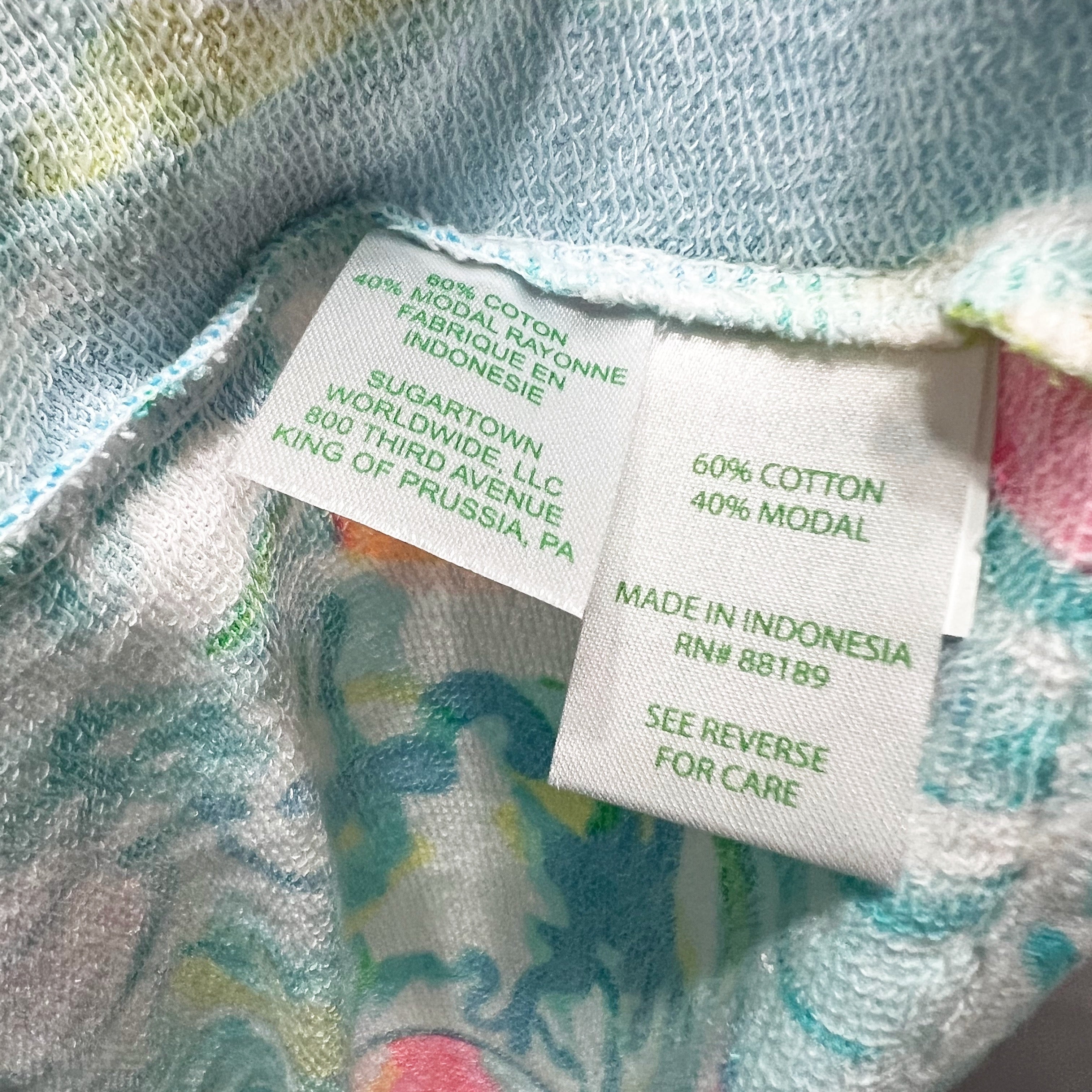 NEW Lilly Pulitzer Mooring Cotton Modal Full Zip Hoodie Jacket Beach And Bae S