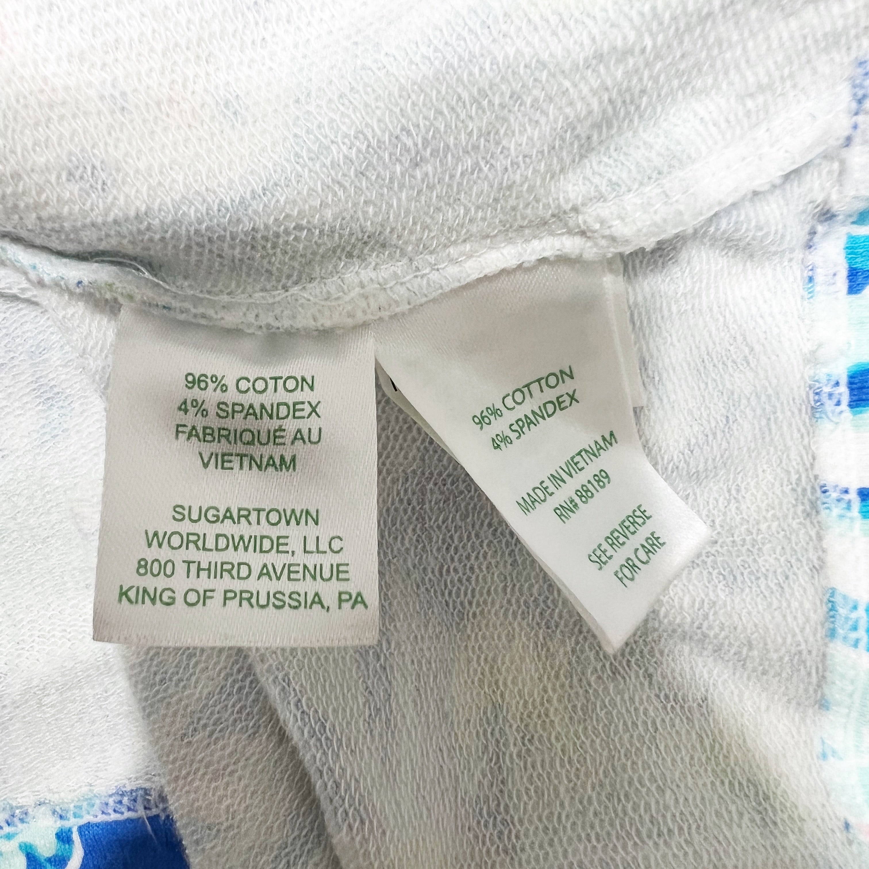 Lilly Pulitzer Skipper Popover UPF 50+ Coastal Blue Lion Around Print Sweater S