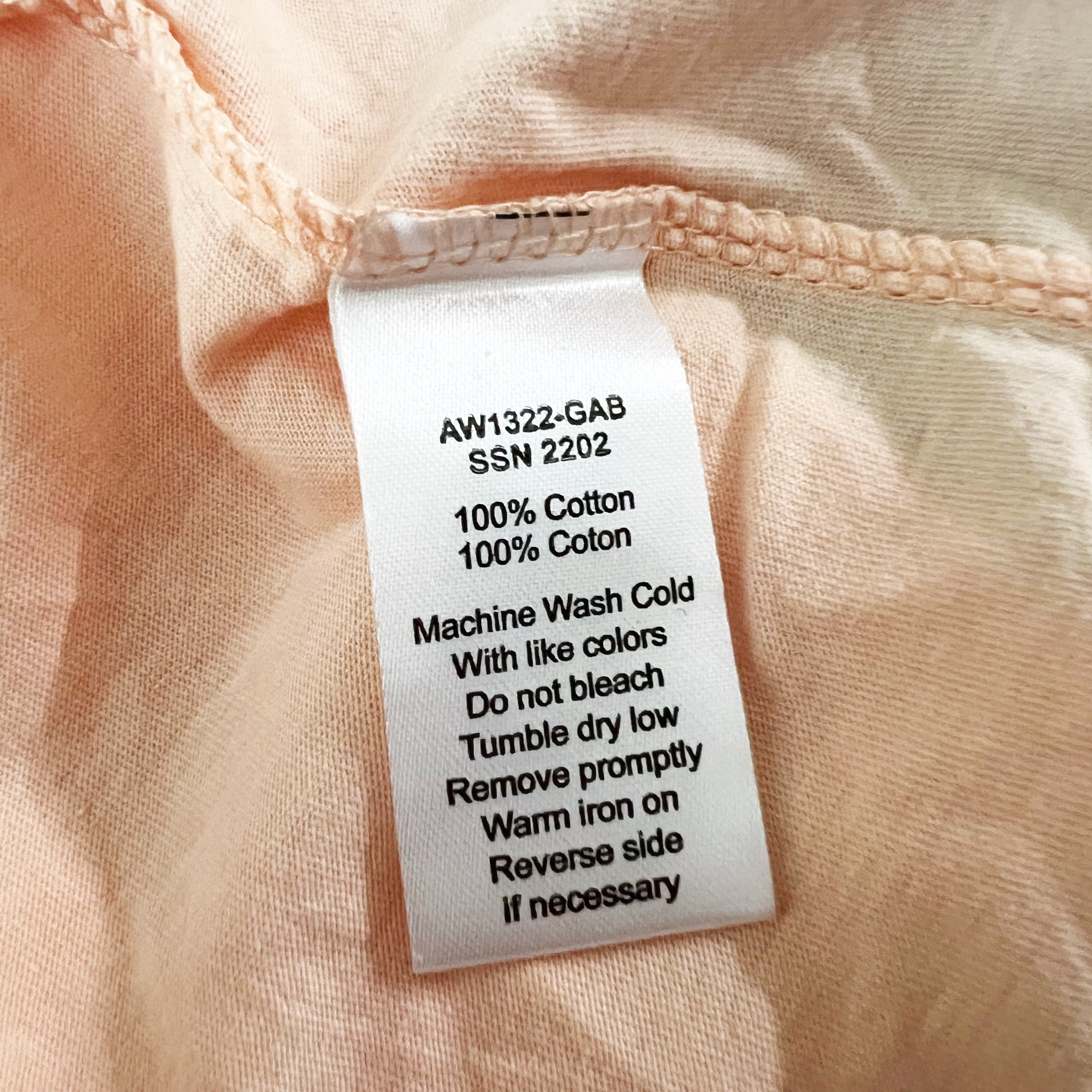 NEW ATM Anthony Thomas Melillo Stretch Cotton Muscle Tank Shirt Tropical Peach