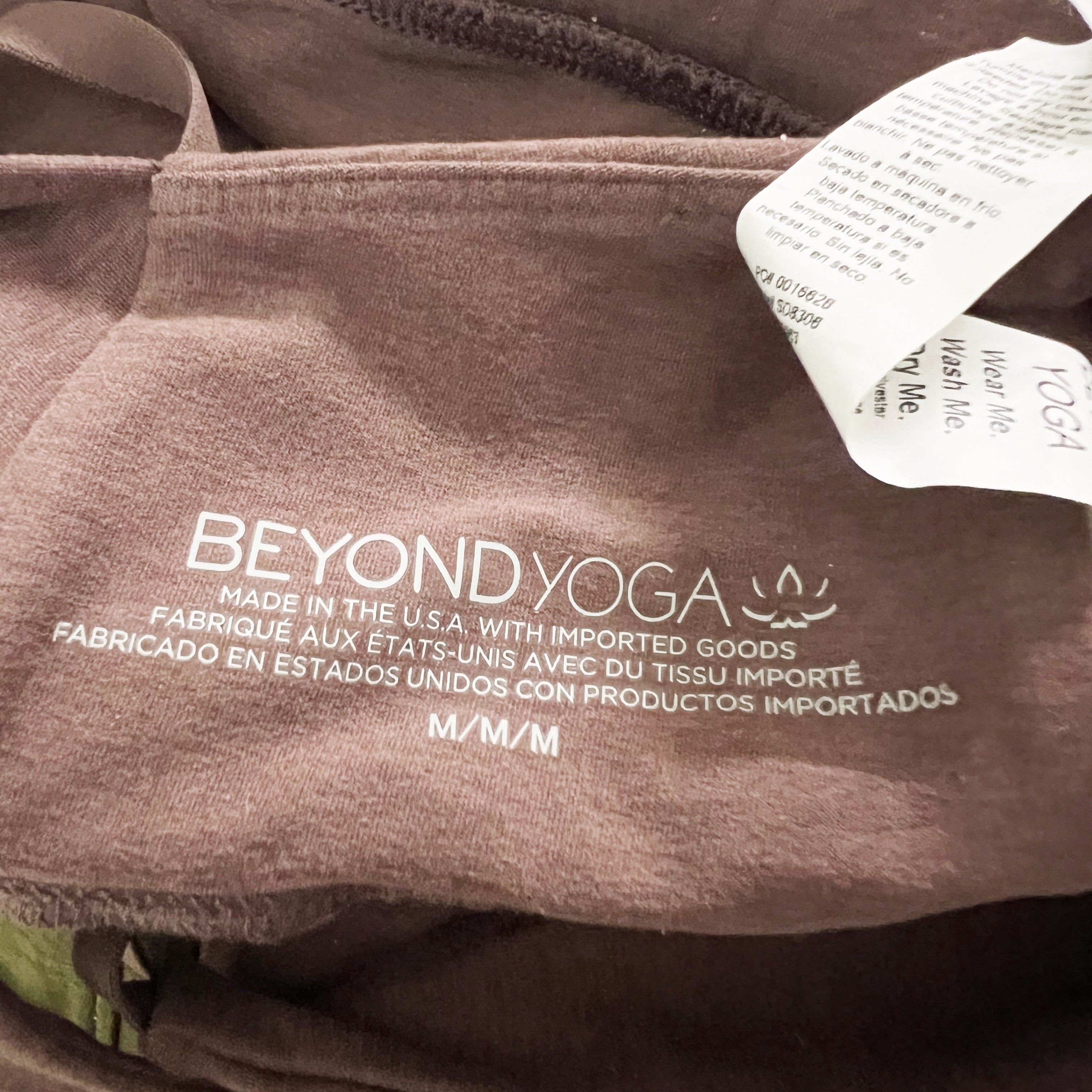 NEW Beyond Yoga Women's Enlighten Long Line Athletic Sports Bra Truffle Heather