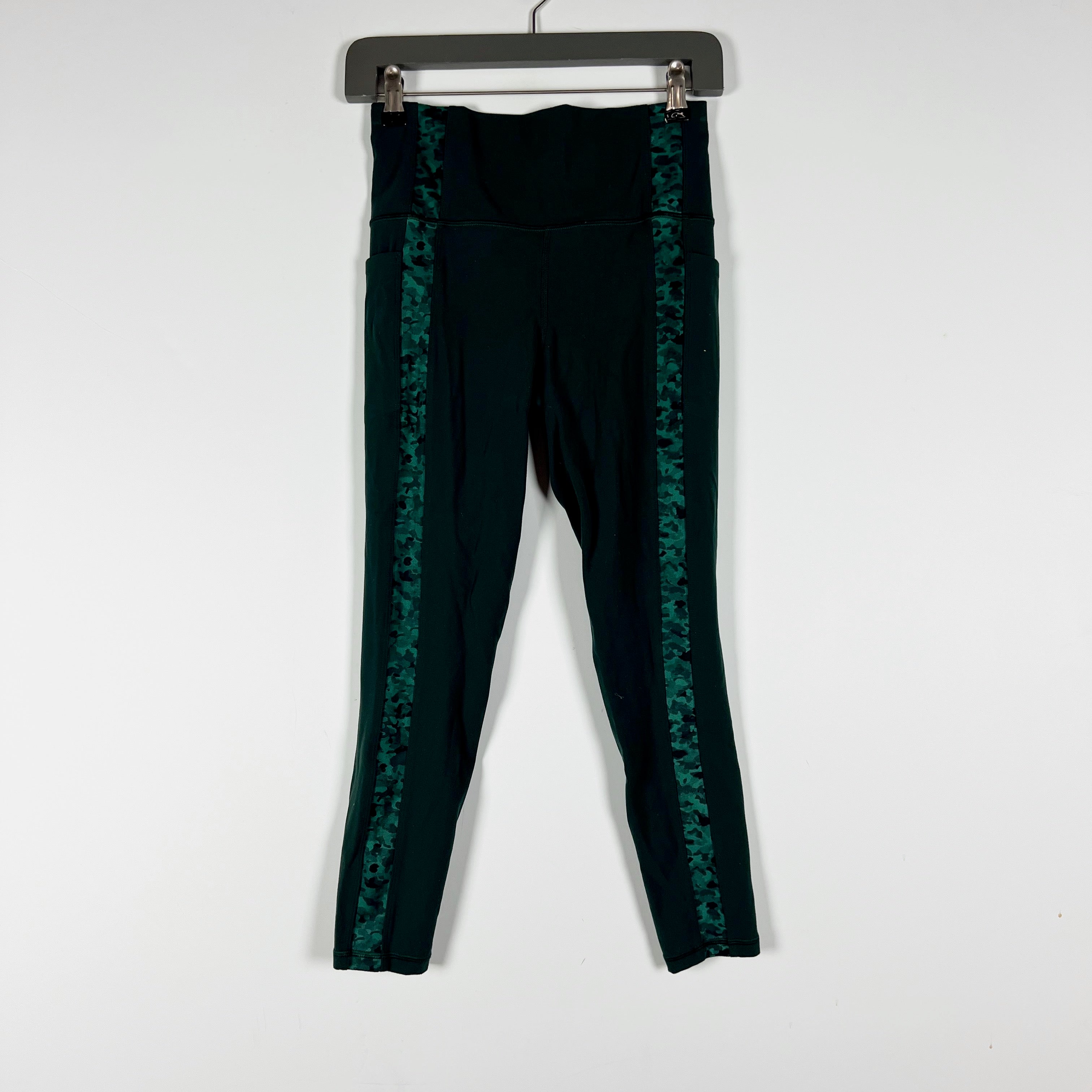 Athleta Salutation Stash Women's Pocket II Serene 7/8 High Rise Leggings Green S