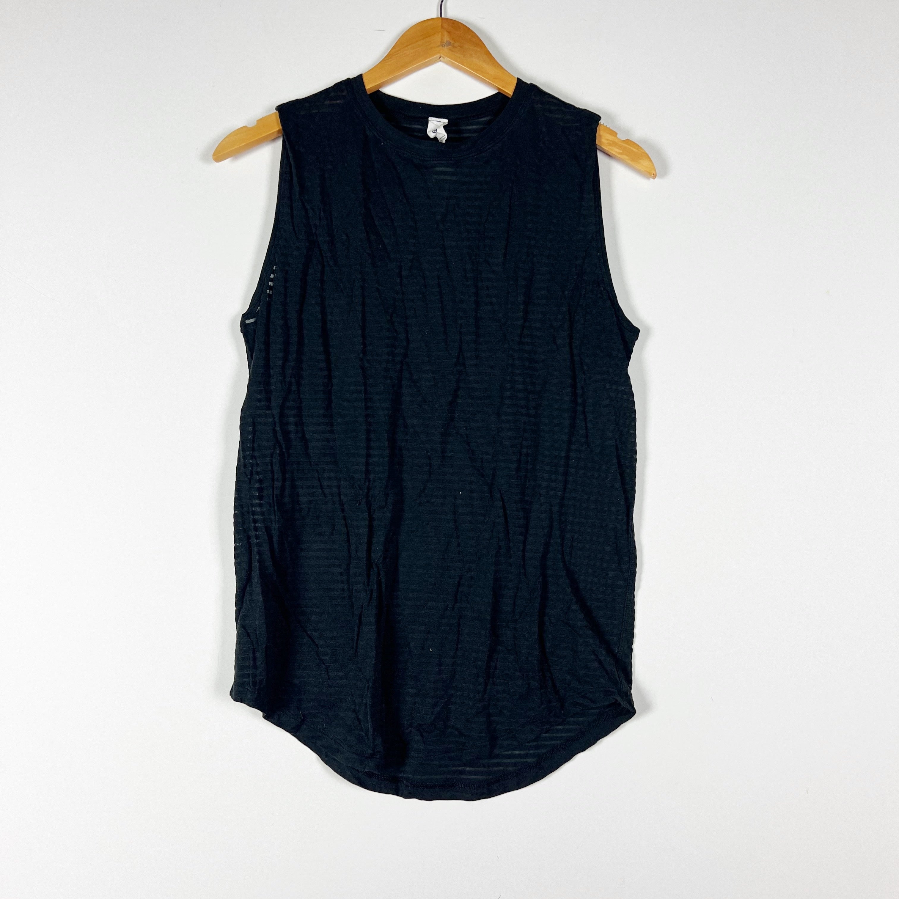 Lululemon Women's Lululemon Brunswick Muscle Crew Neck Sleeveless Tank Top Black