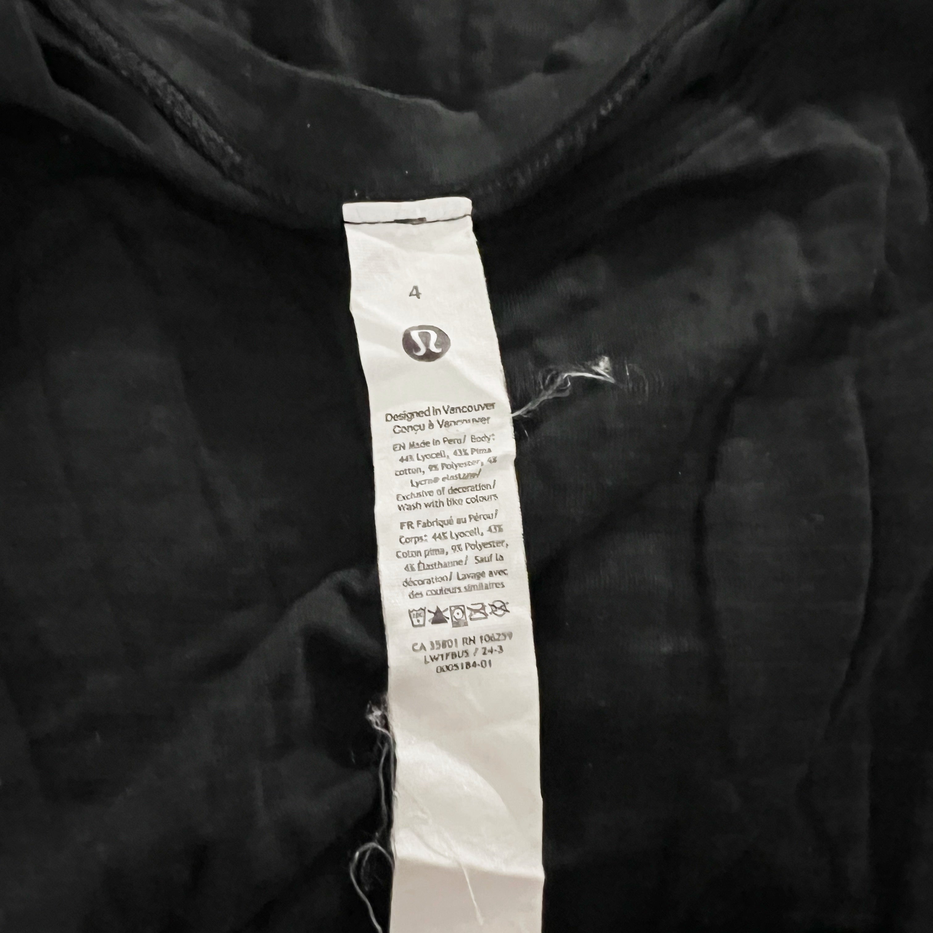Lululemon Women's Lululemon Brunswick Muscle Crew Neck Sleeveless Tank Top Black