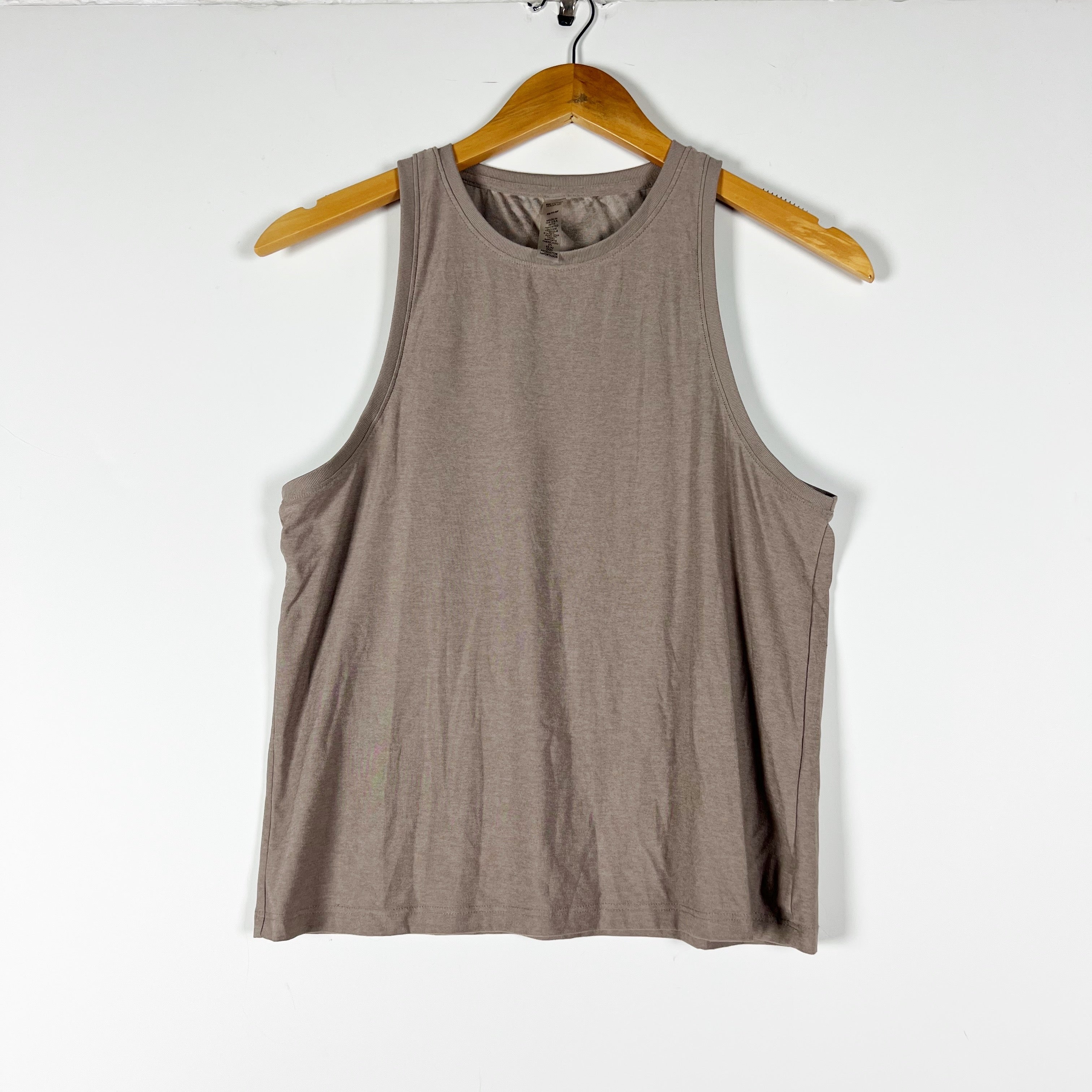 Beyond Yoga Featherweight Rebalance Crew Neck Sleeveless Tank Rosey Taupe XS