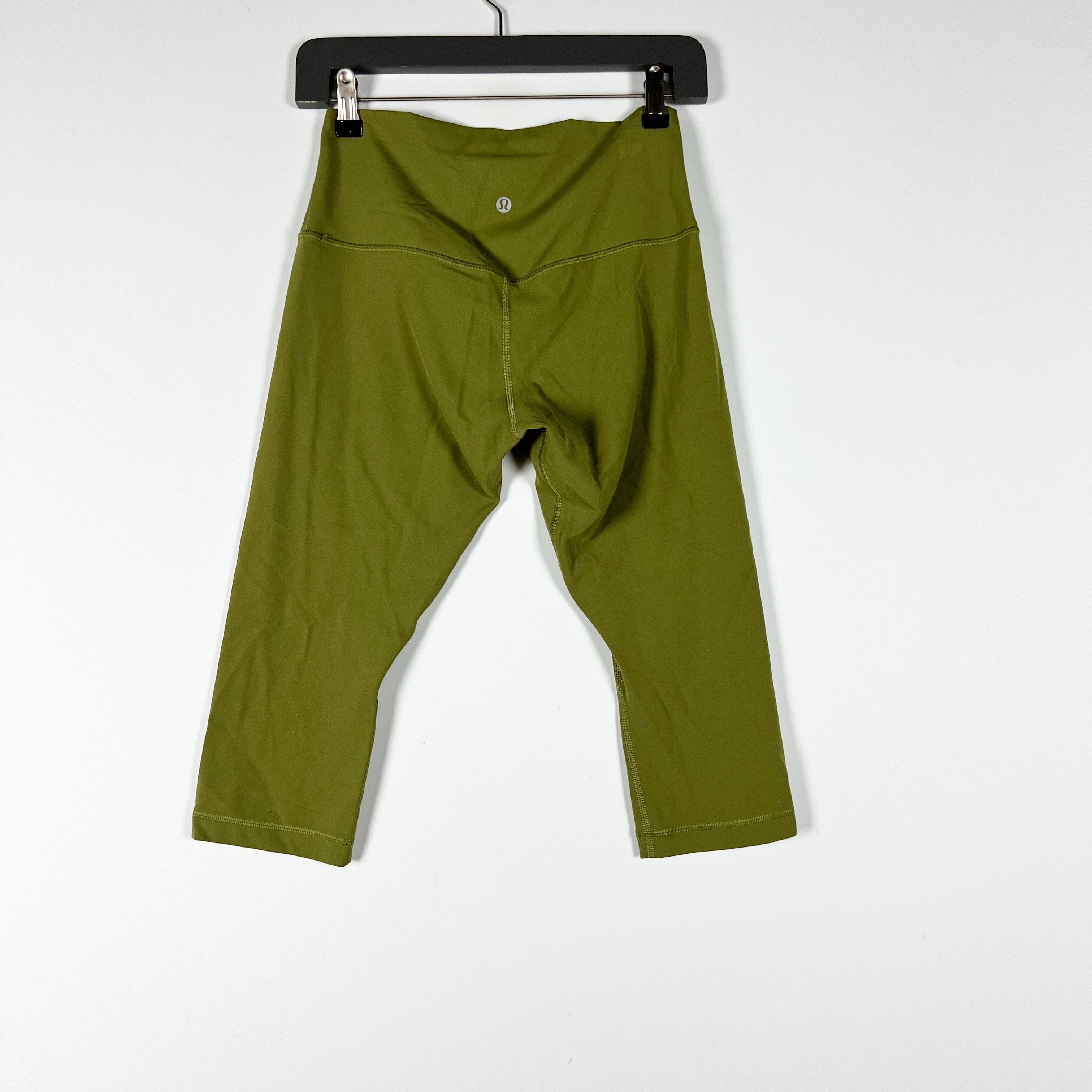 Lululemon Women's Align High Rise Crop Leggings 17" Bronze Green 8