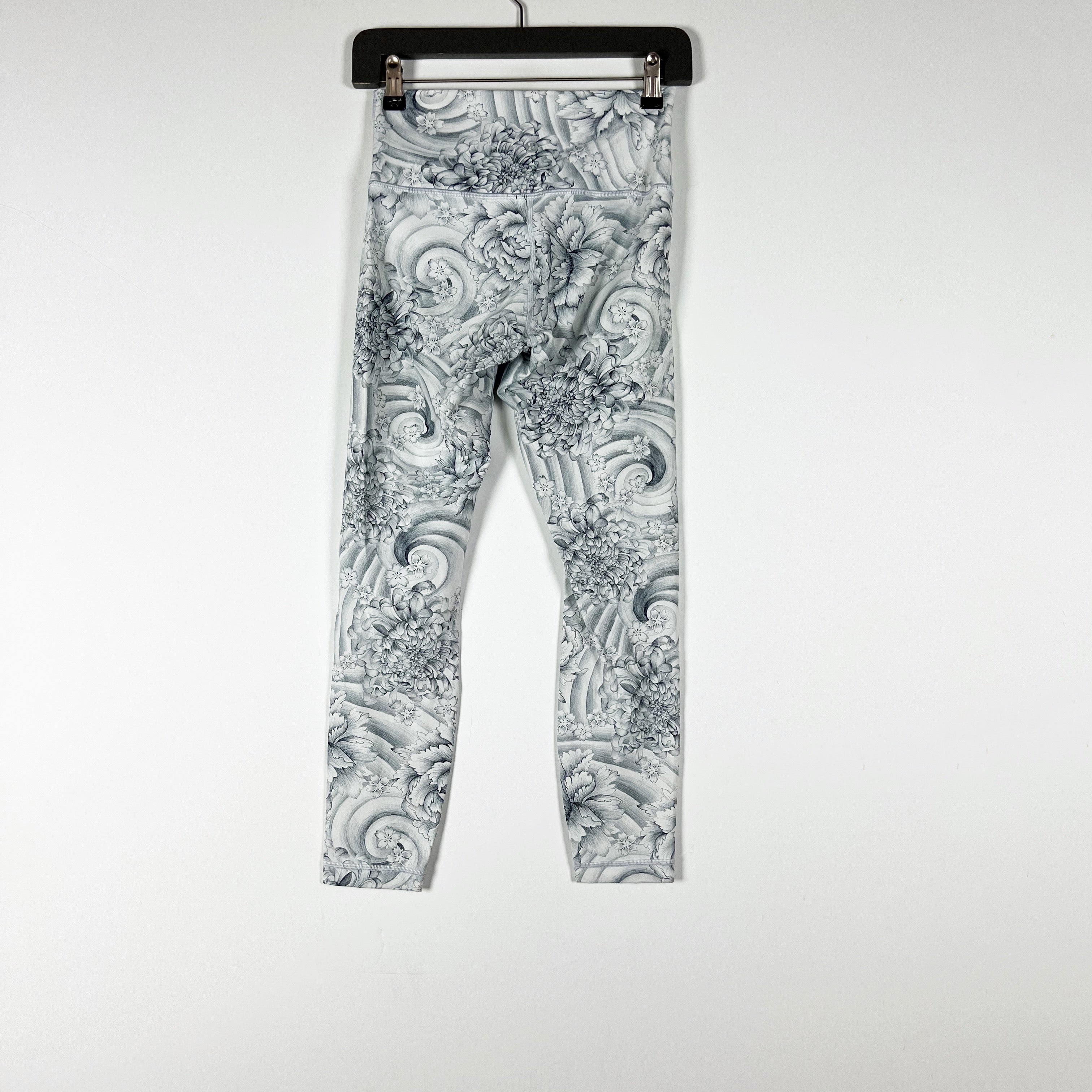 Lululemon Women's Wunder Under Athletic Leggings Twine White Multi Floral Print