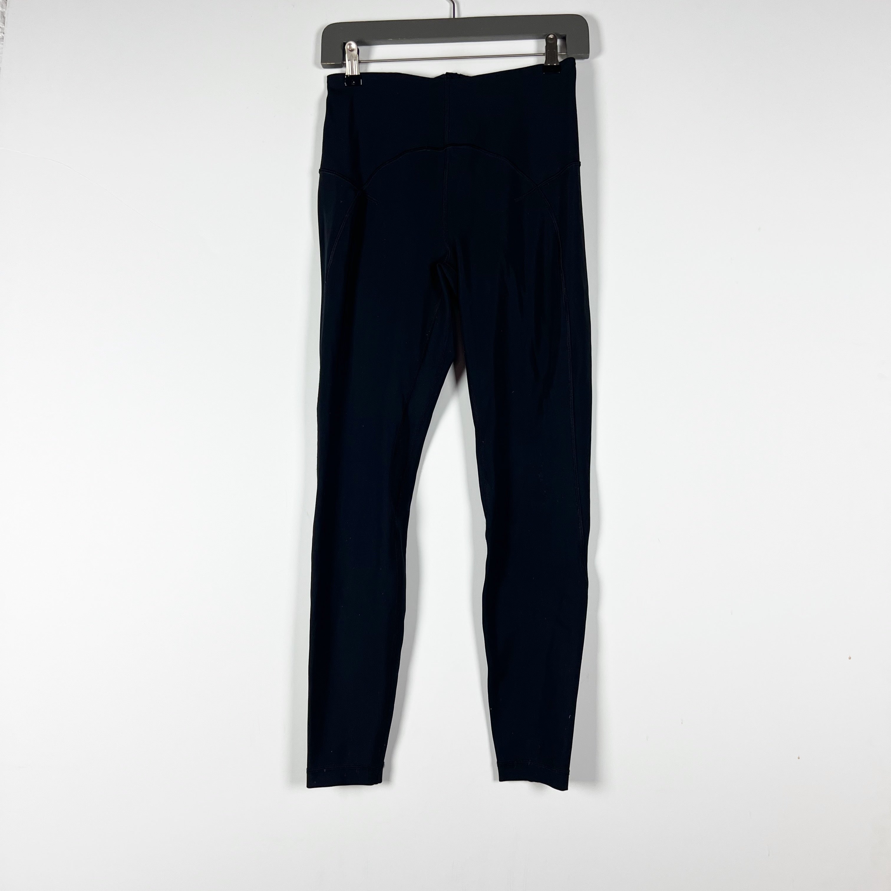 Lululemon Women's Back Zip High Rise Athletic Paddle Tight Leggings 28" Black 8