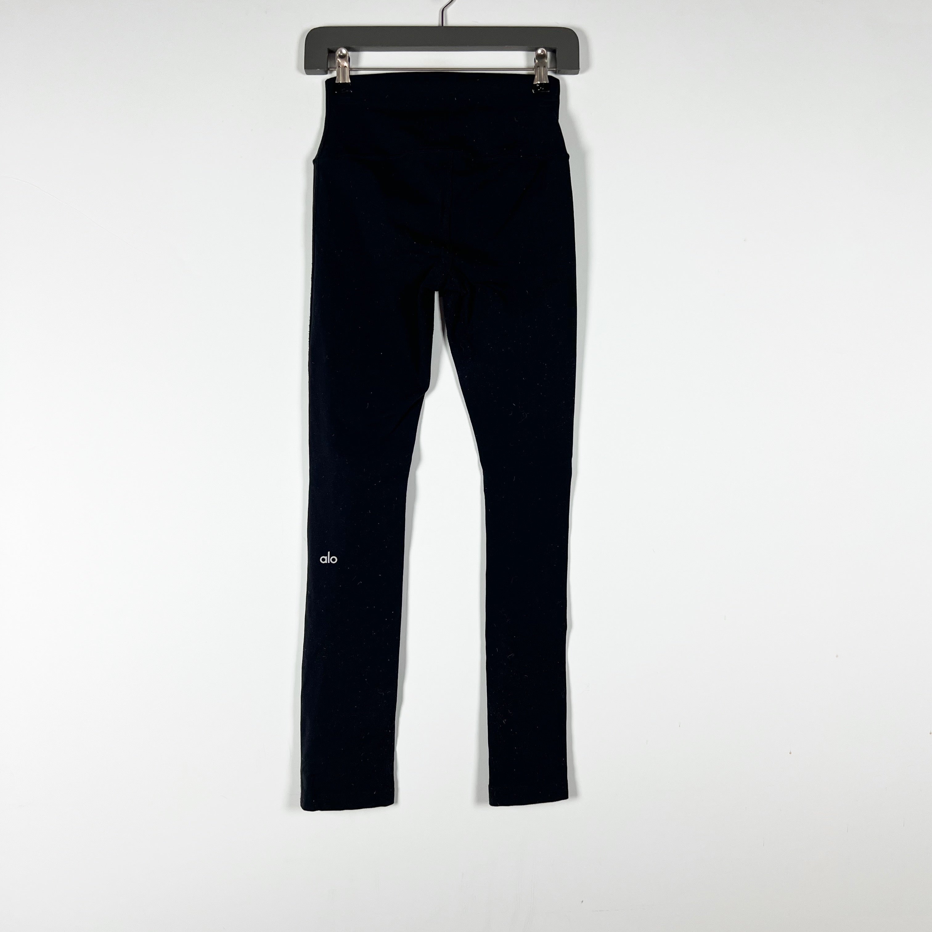 Alo Yoga Women's High Waisted Athletic Work Out Leggings Solid Black XS