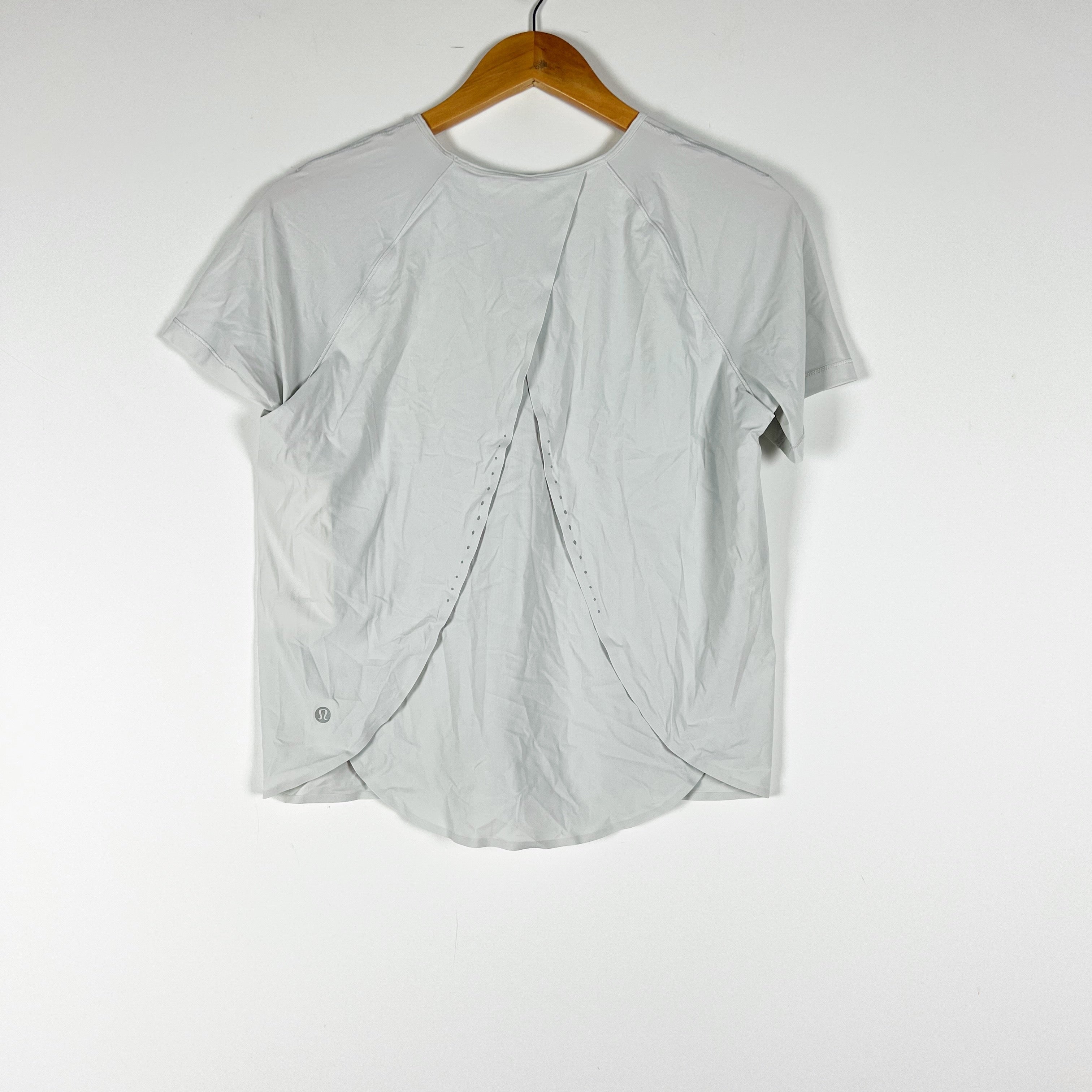 Lululemon Women's UV Protection Running Short Sleeve Shirt Vapor Gray 6