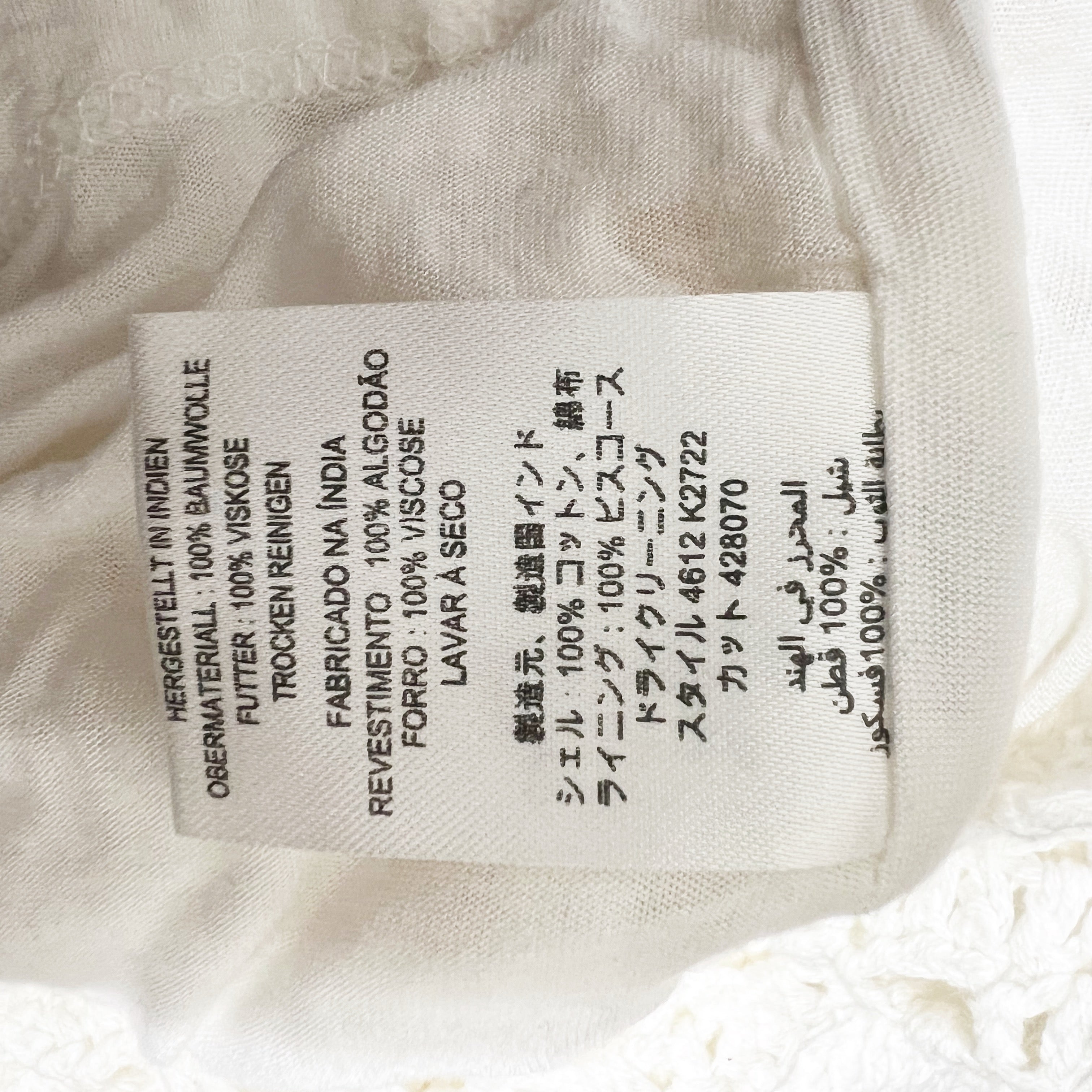 Joie Nawra Cotton Crochet Knit Sleeveless Tie Waist Pullover Mini Dress White S