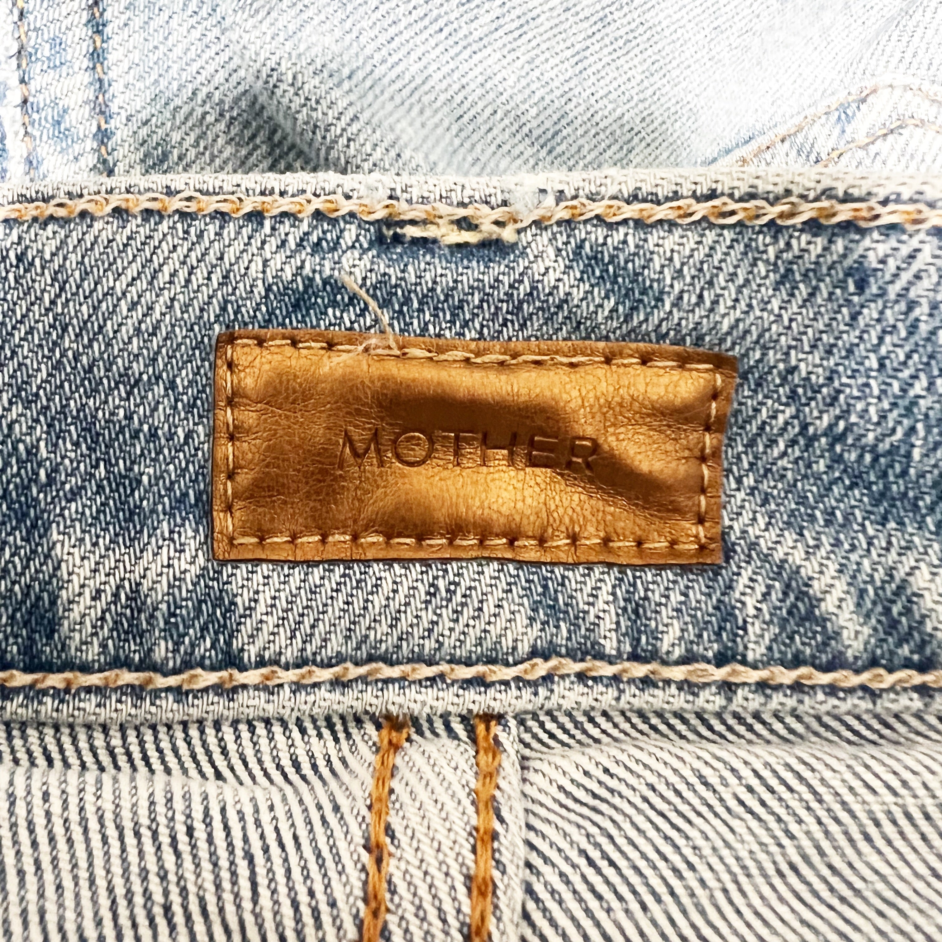 Mother Denim The Scrapper Ankle Straight Leg Organic Cotton Camera Obscura 24