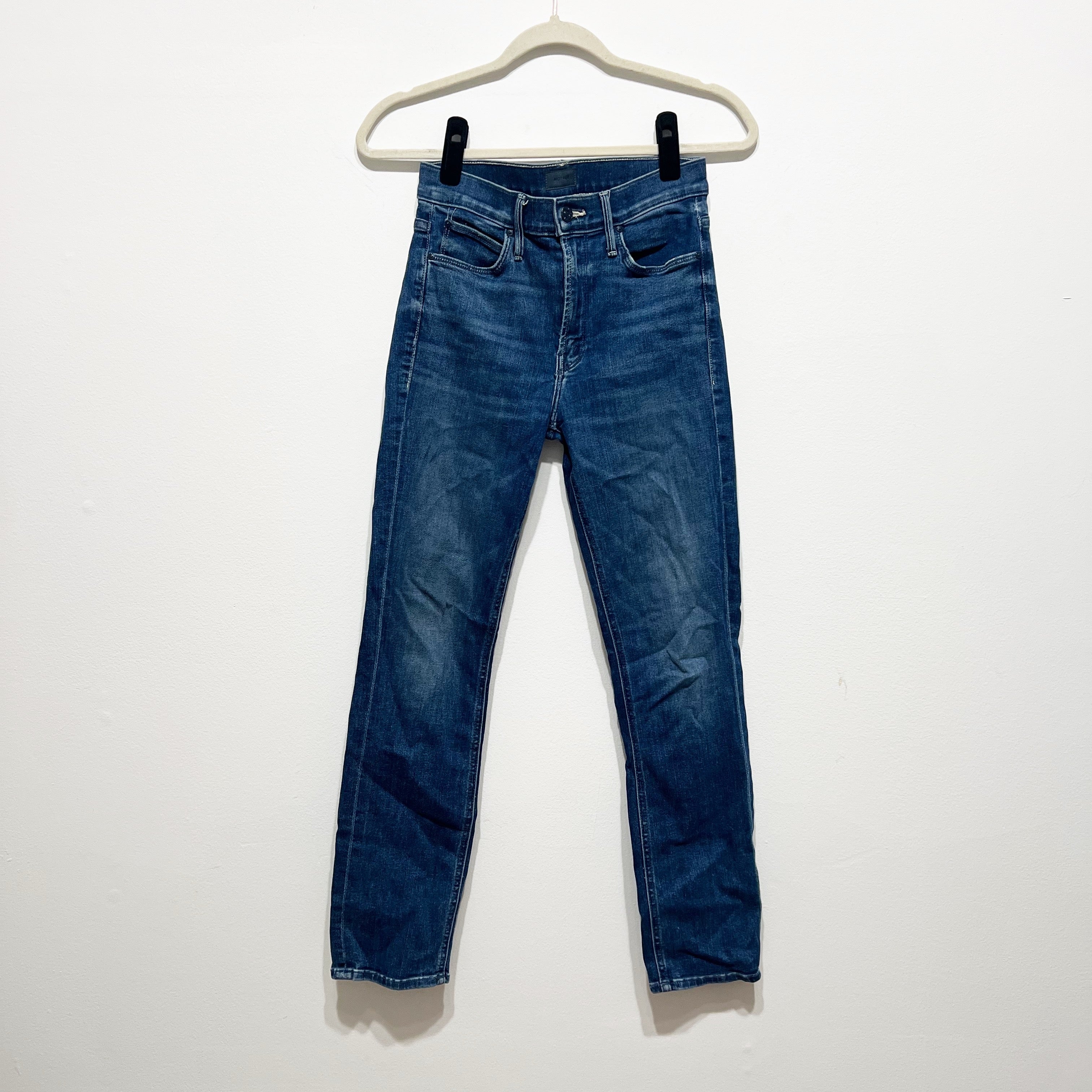 Mother Denim The Mid Rise Dazzler Cotton Stretch Ankle Wish On A Star Jeans 25