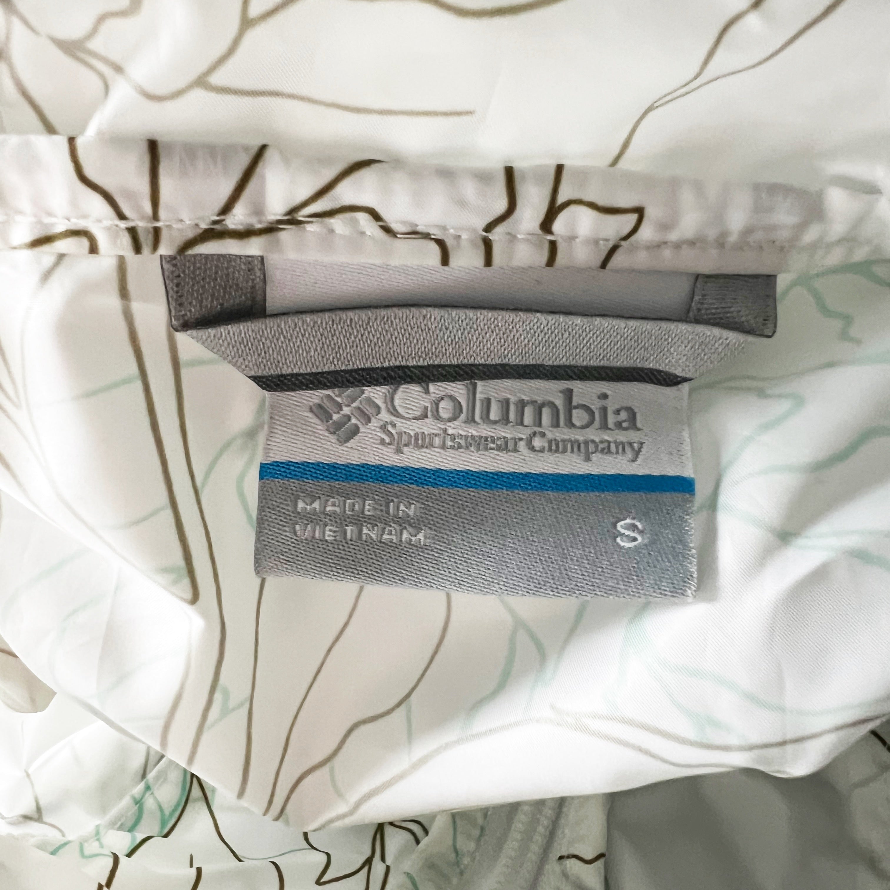 Columbia Sportswear Floral Flower Print Pattern Lightweight Windbreaker Jacket S