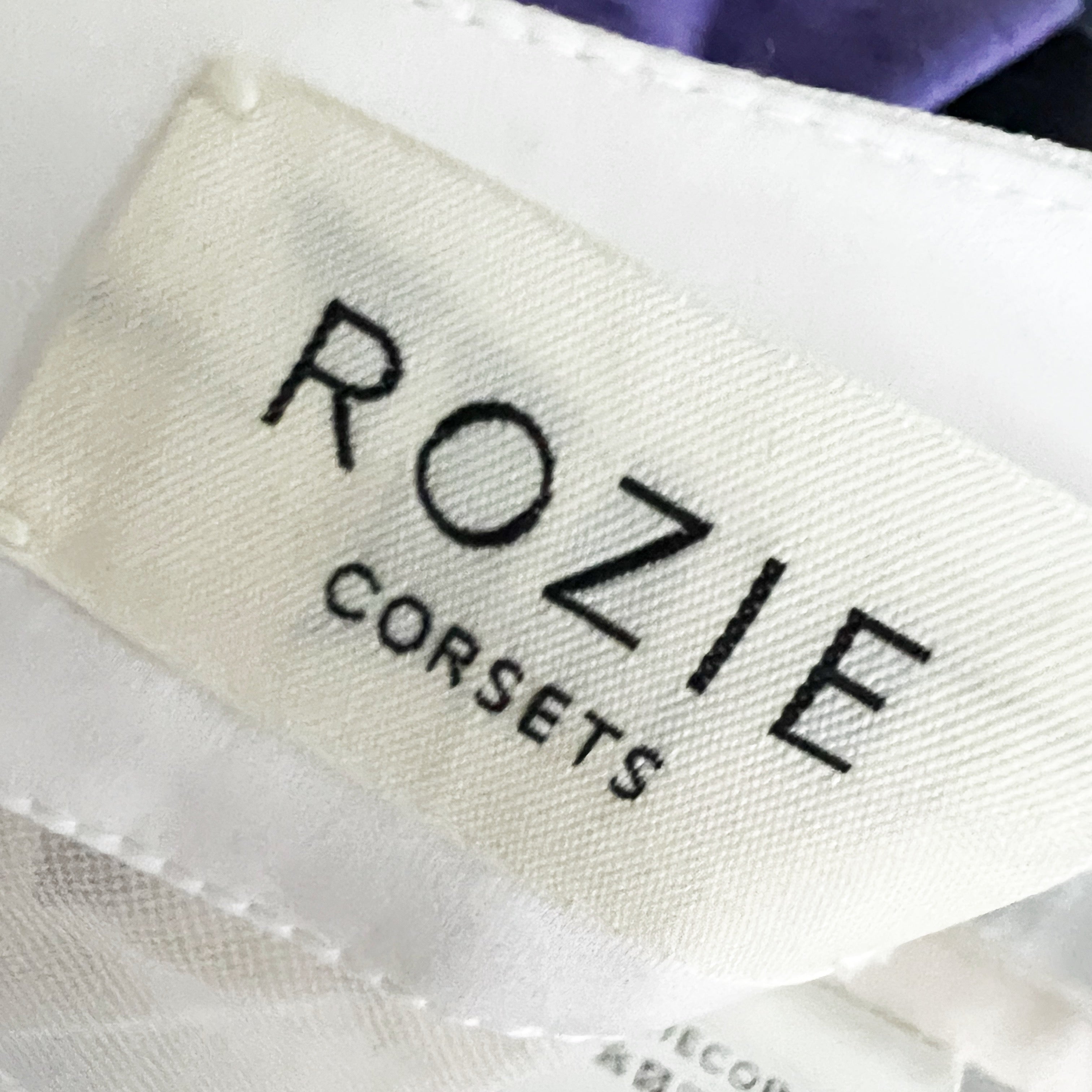 Rozie Crepe Semi Sheer Mesh Ribbed Boned Corset Camisole Tank Top White Small