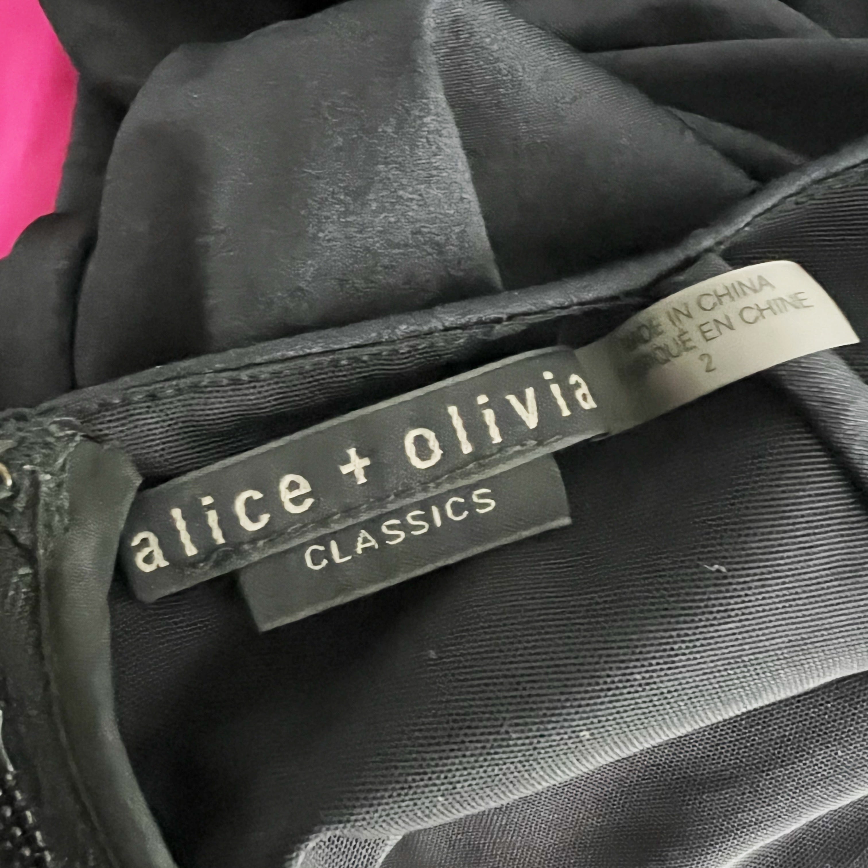 Alice And Olivia Nylon Stretch Scoop Neck Sleeveless Tank Jumpsuit Jumper Black