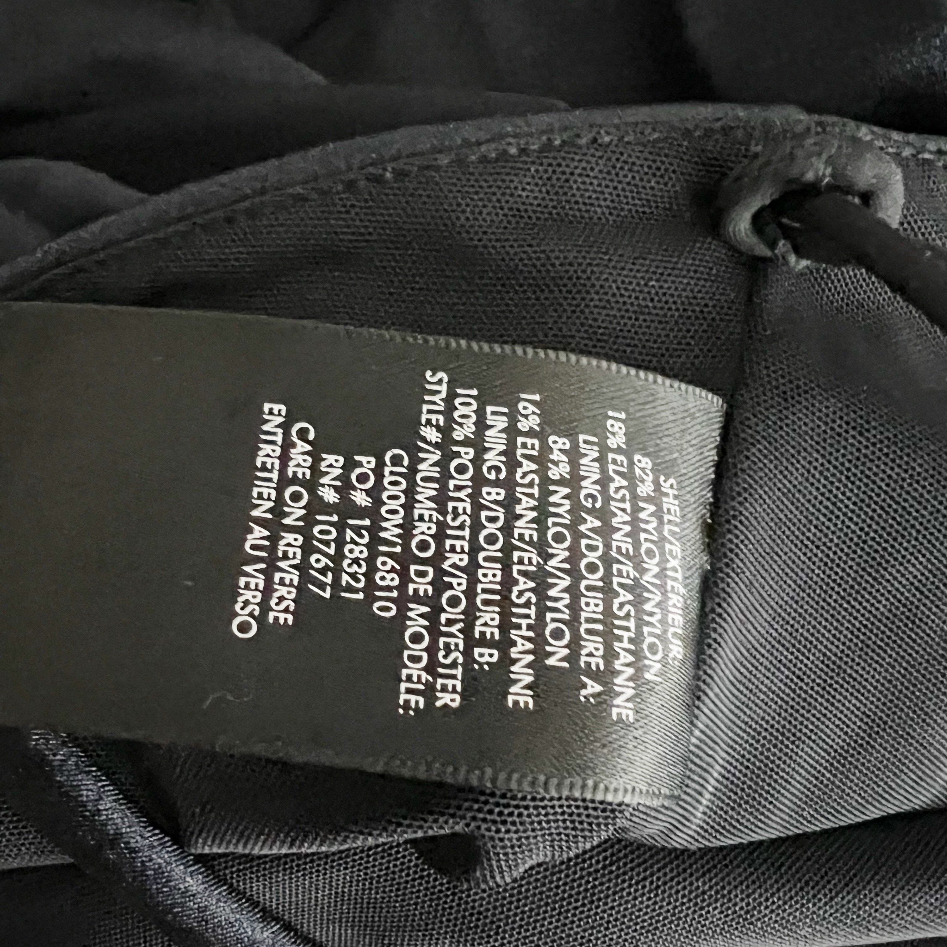 Alice And Olivia Nylon Stretch Scoop Neck Sleeveless Tank Jumpsuit Jumper Black