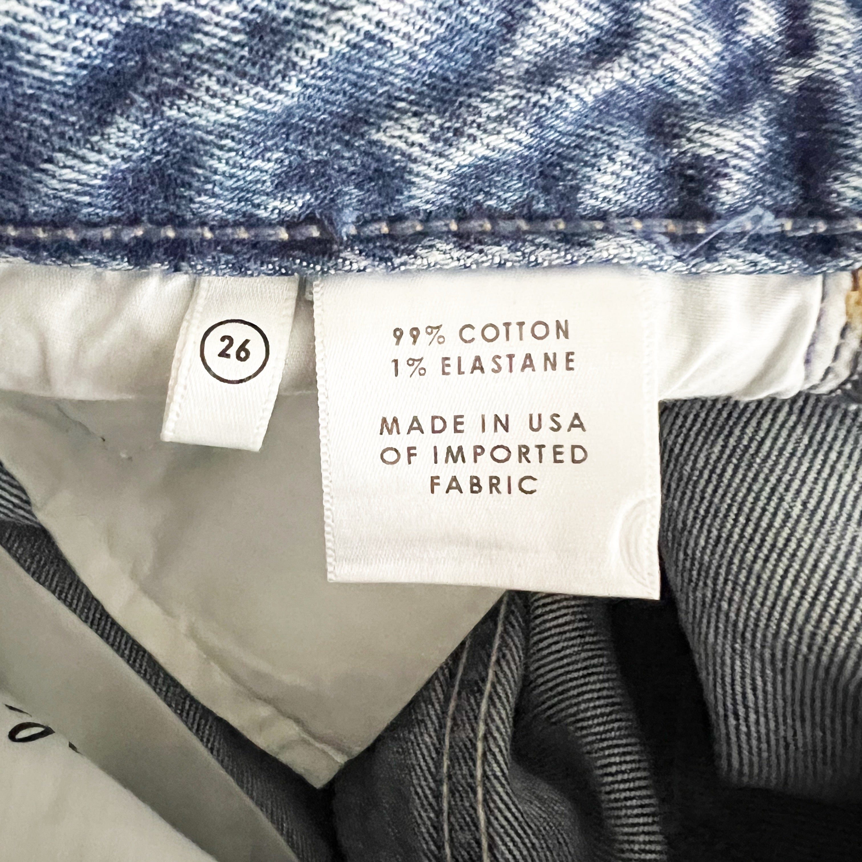 GRLFRIEND Reese Cottn Denim Rhinestone Jewel Crystal Button Mini Jean Skirt 26