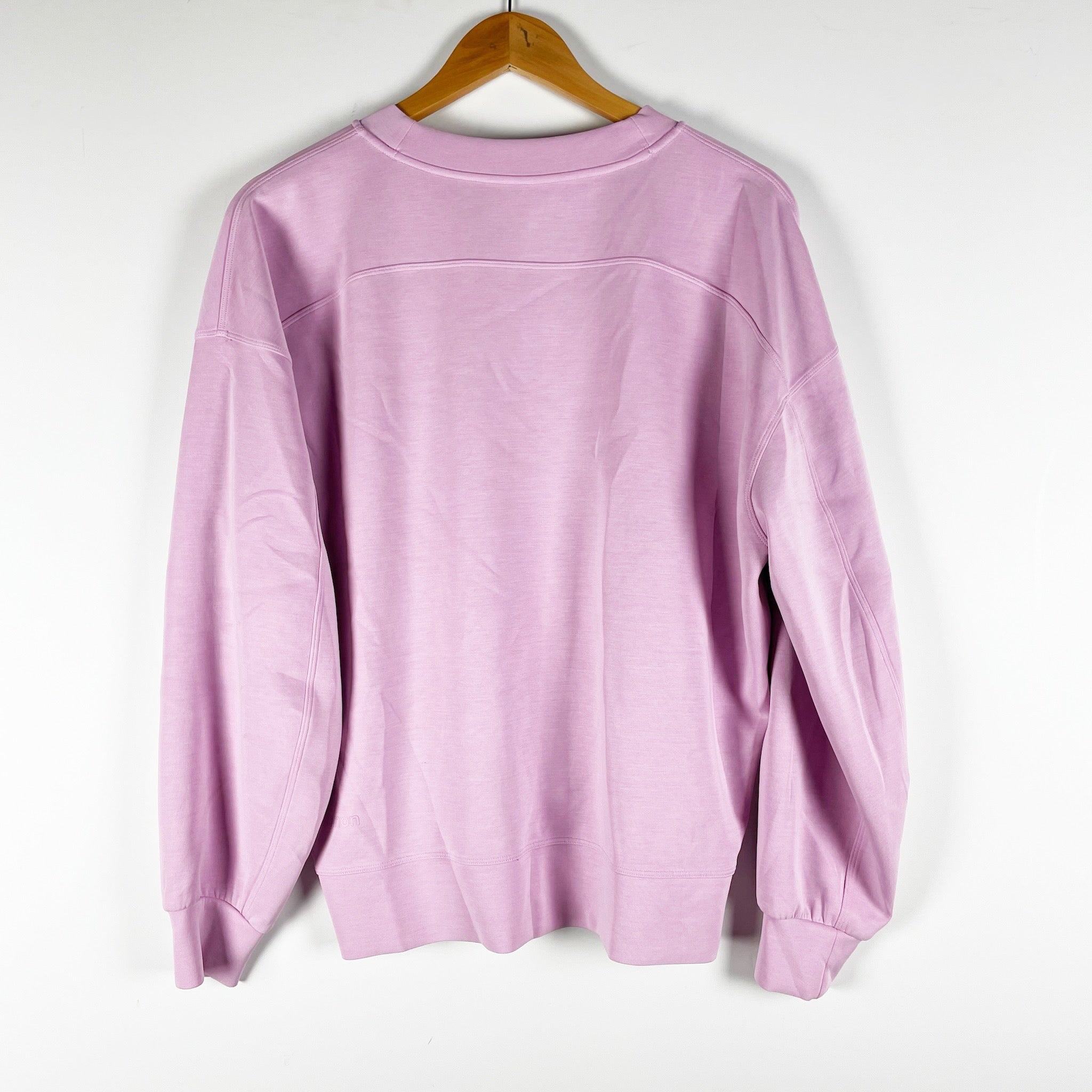 Lululemon Softstreme Perfectly Oversized Crewneck Pullover Sweater Rose Blush 6