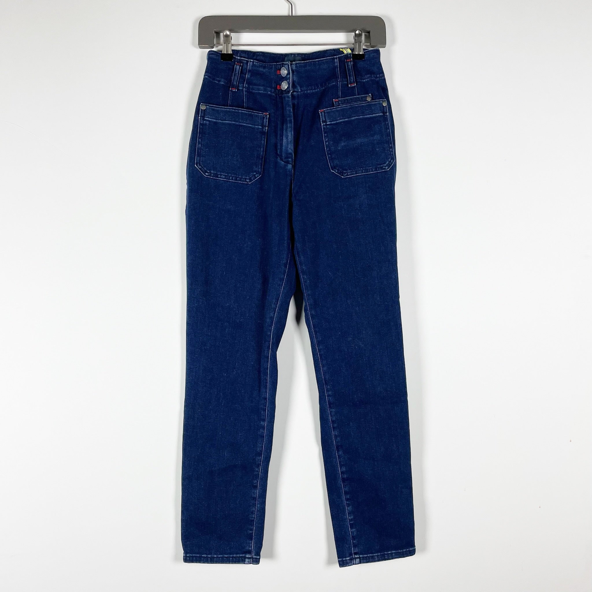Maeve Anthropologie Cotton Stretch High Waisted Pocket Detail Denim Jeans 28