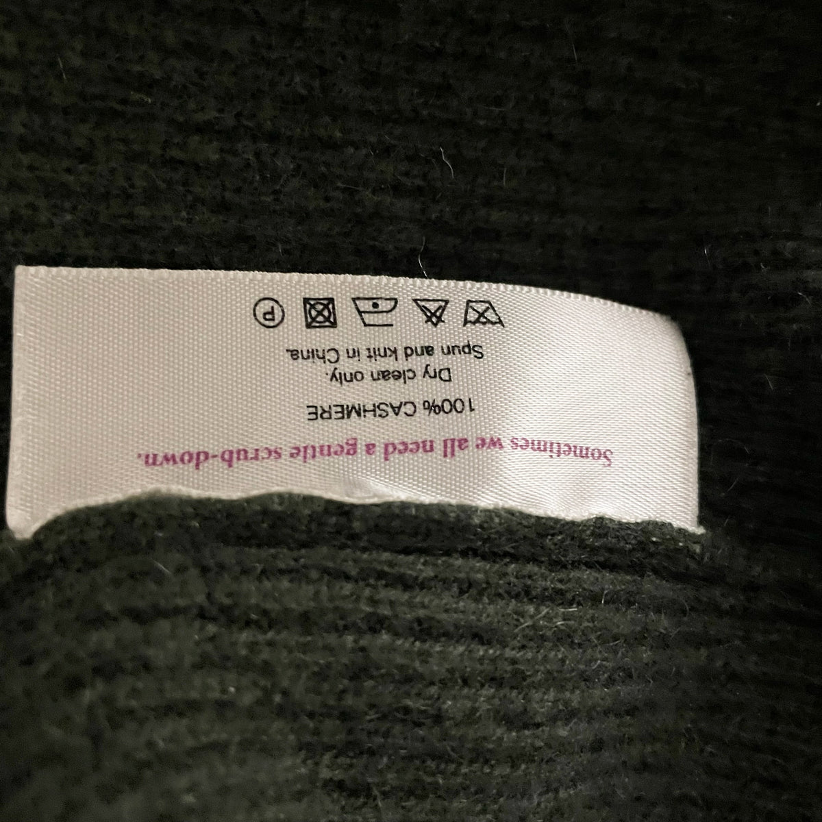 MM Lafleur Cashmere Knit Turtleneck Pullover Sweater Green Small
