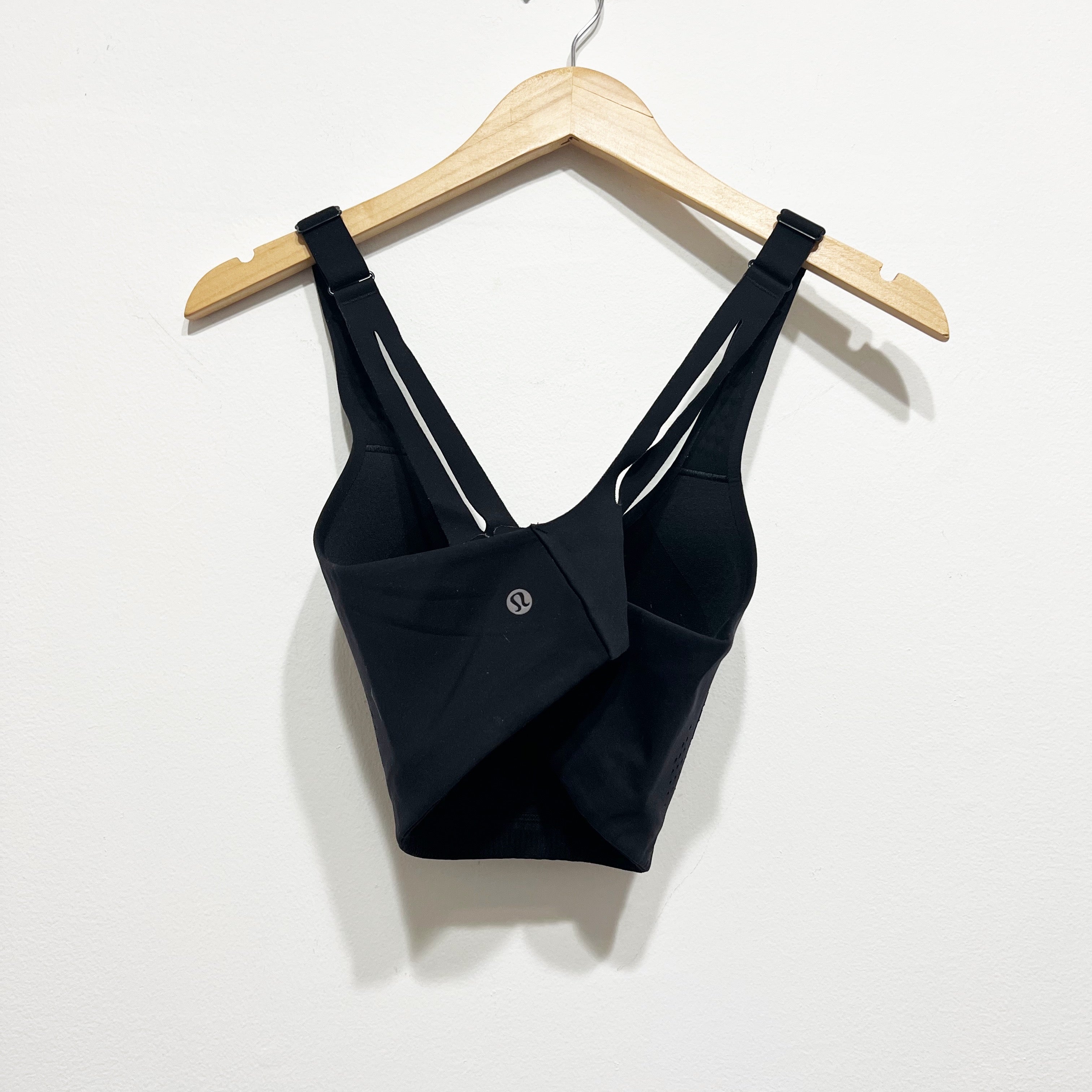 Lululemon Women's AirSupport Athletic Work Out Running Training Sports Bra Black