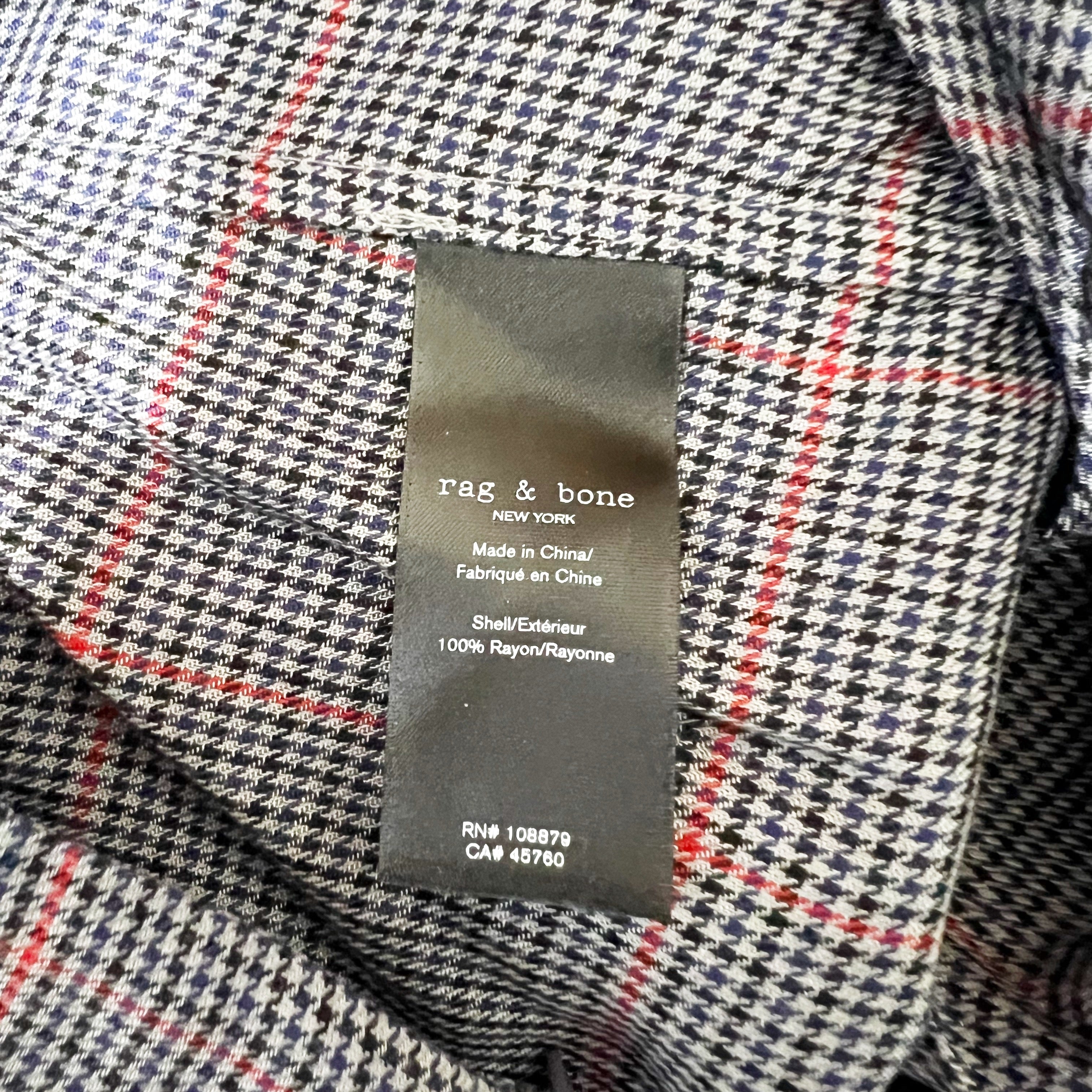 Rag & Bone Amber Lightweight Twist Knot Waist Thigh Slit Straight Skirt Printed