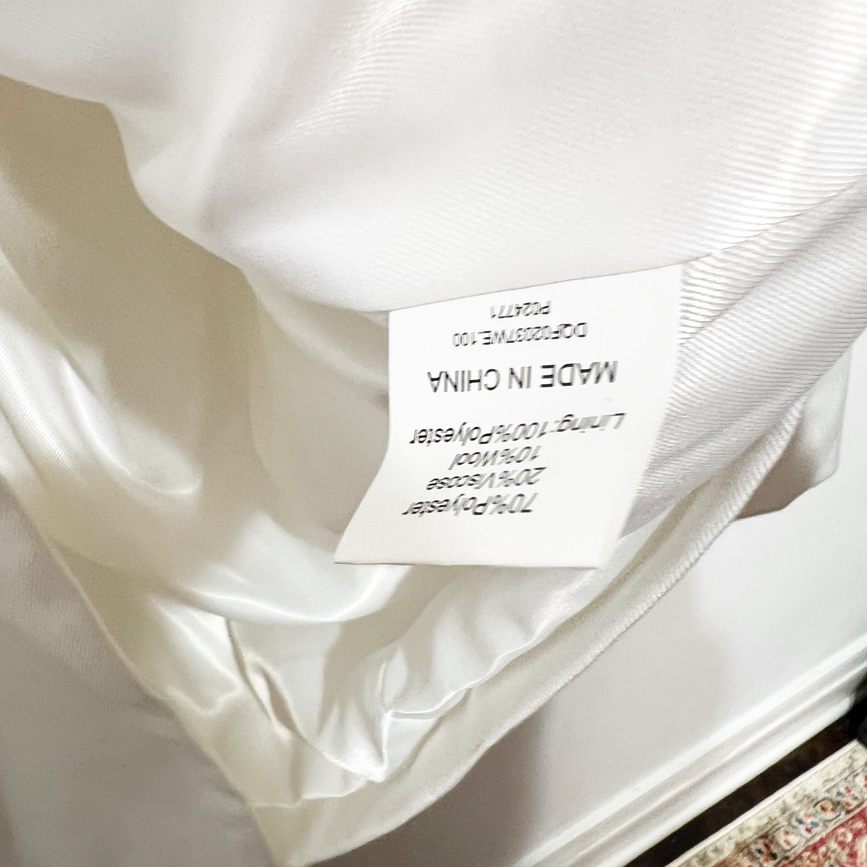 Dissh Women's Harley White Oversized Two Button Boyfriend Blazer Jacket White 10