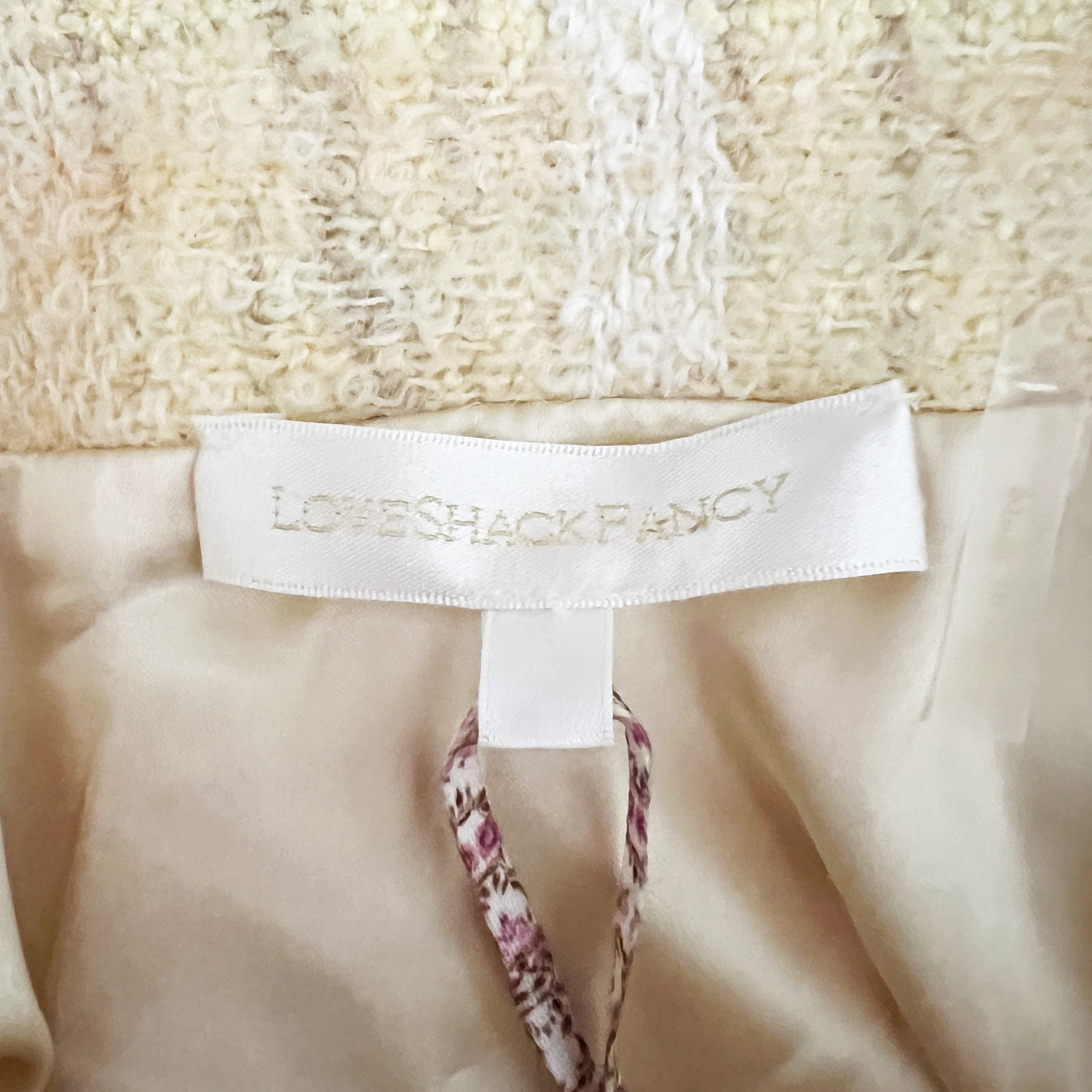 NEW LoveShackFancy Lively Wool Blend Boucle Tweed Round Hem Mini Skirt Yellow 6