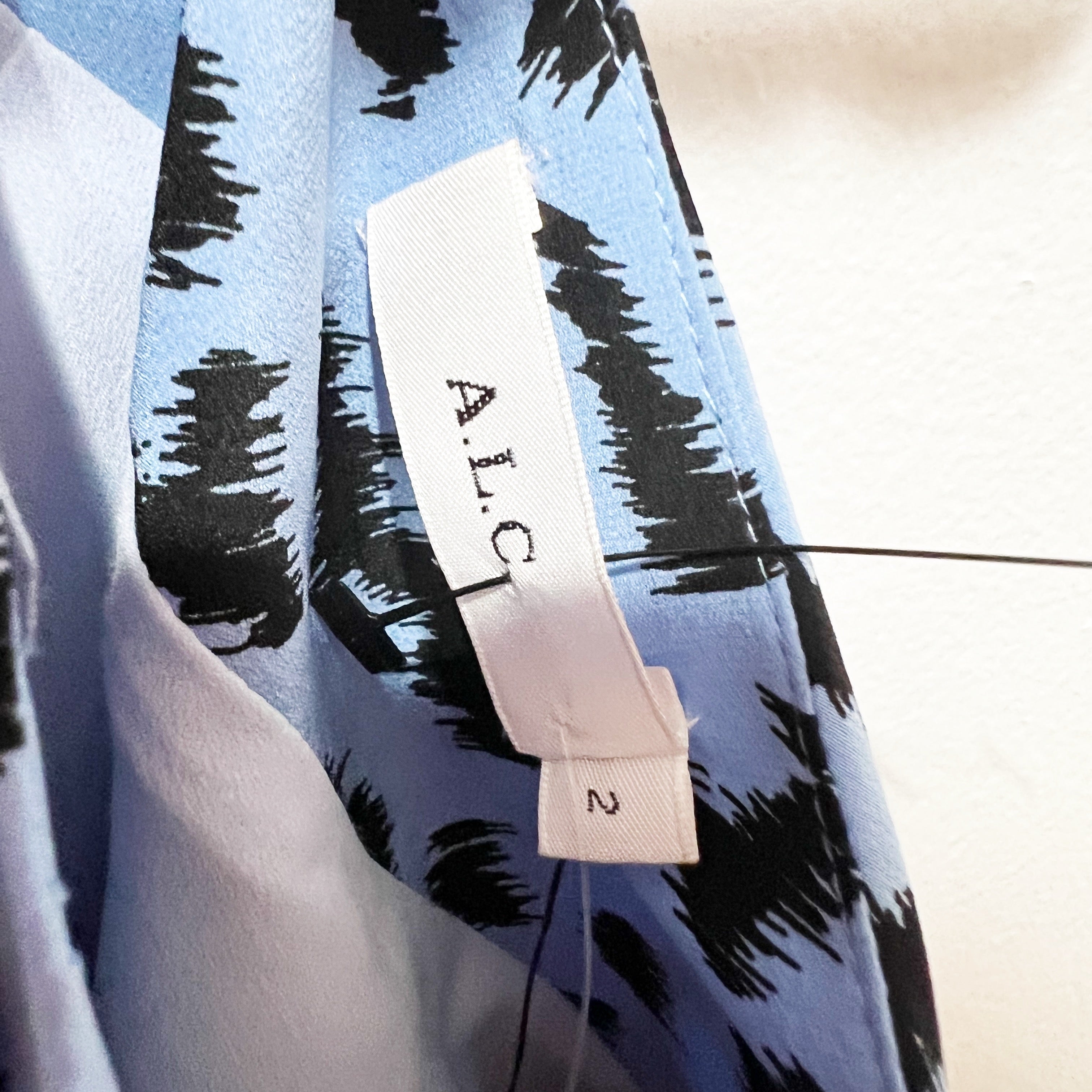 NEW A.L.C Geller Silk Stretch Chiffon Red Blue Cheetah Leopard Animal Mini Skirt