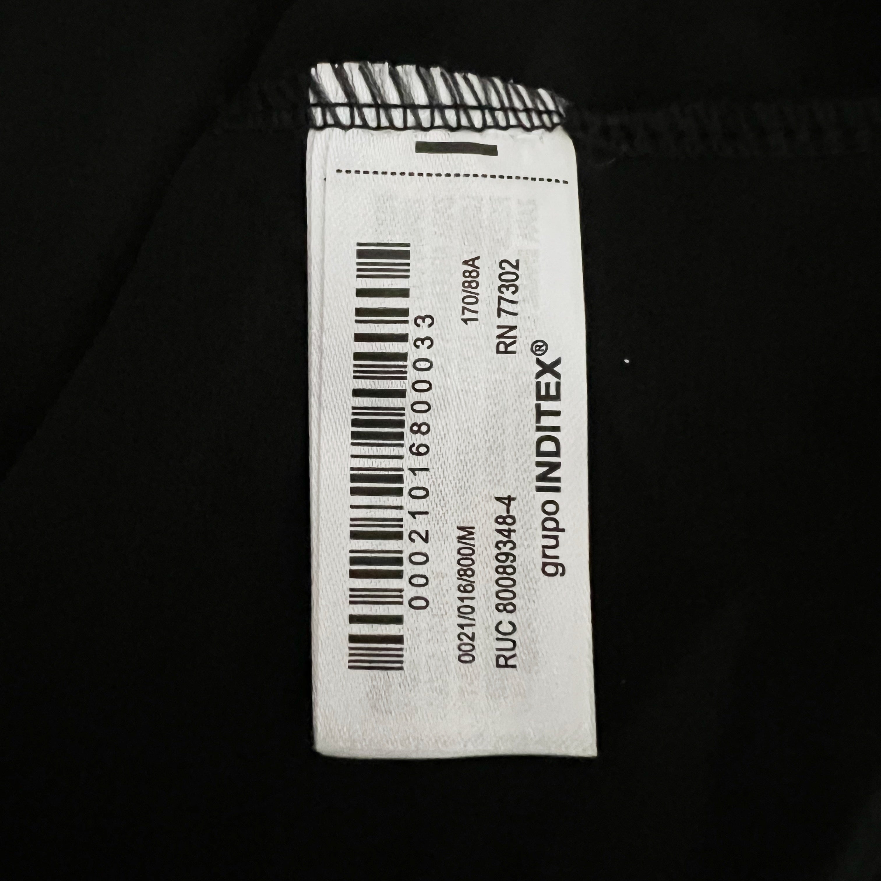 NEW Zara Raffia Crochet Knit Fish Net Mid Rise Straight Maxi Skirt Black Medium