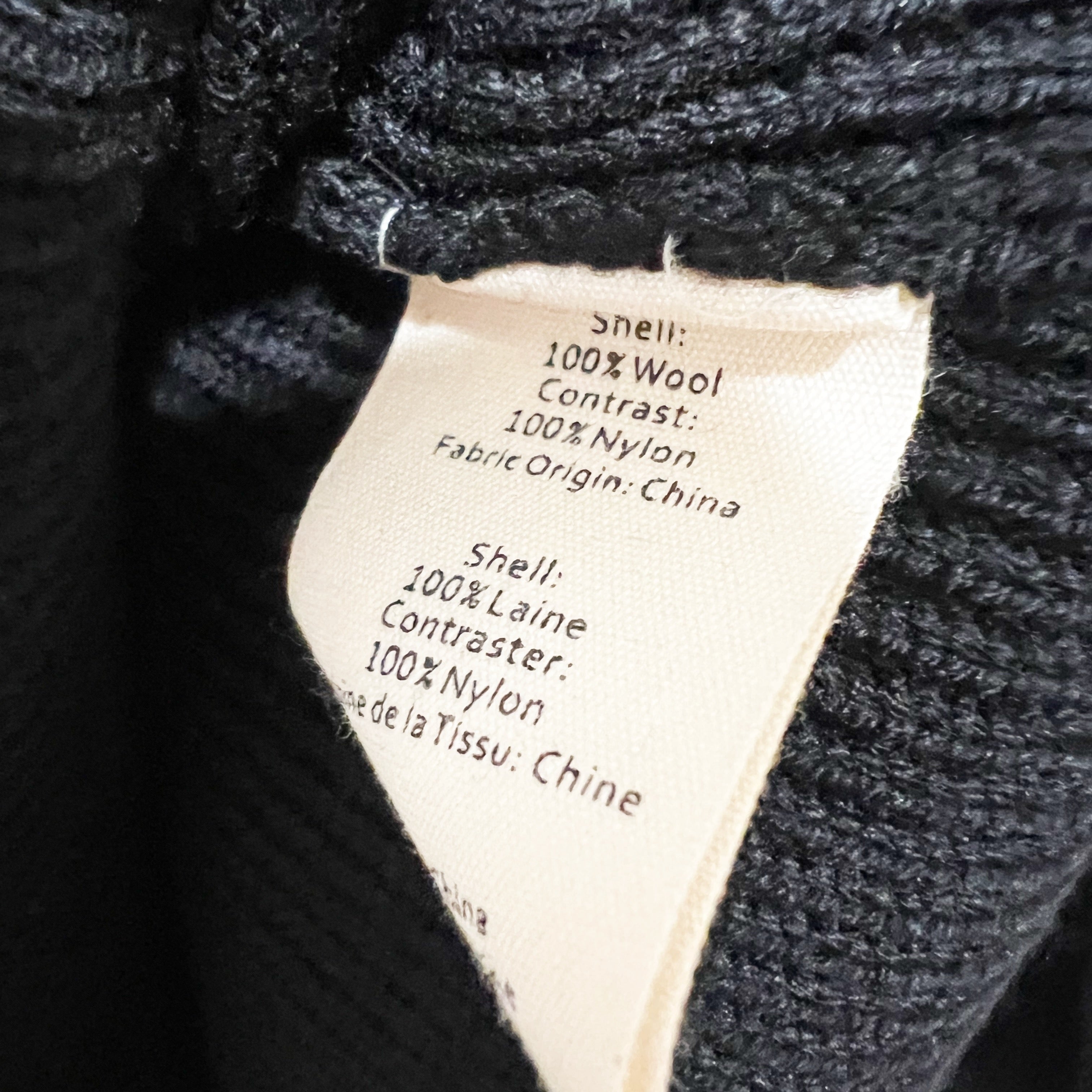 NEW L'agence Antonio Wool Ribbed Knit Stretch Open Lace Back Pullover Sweater S