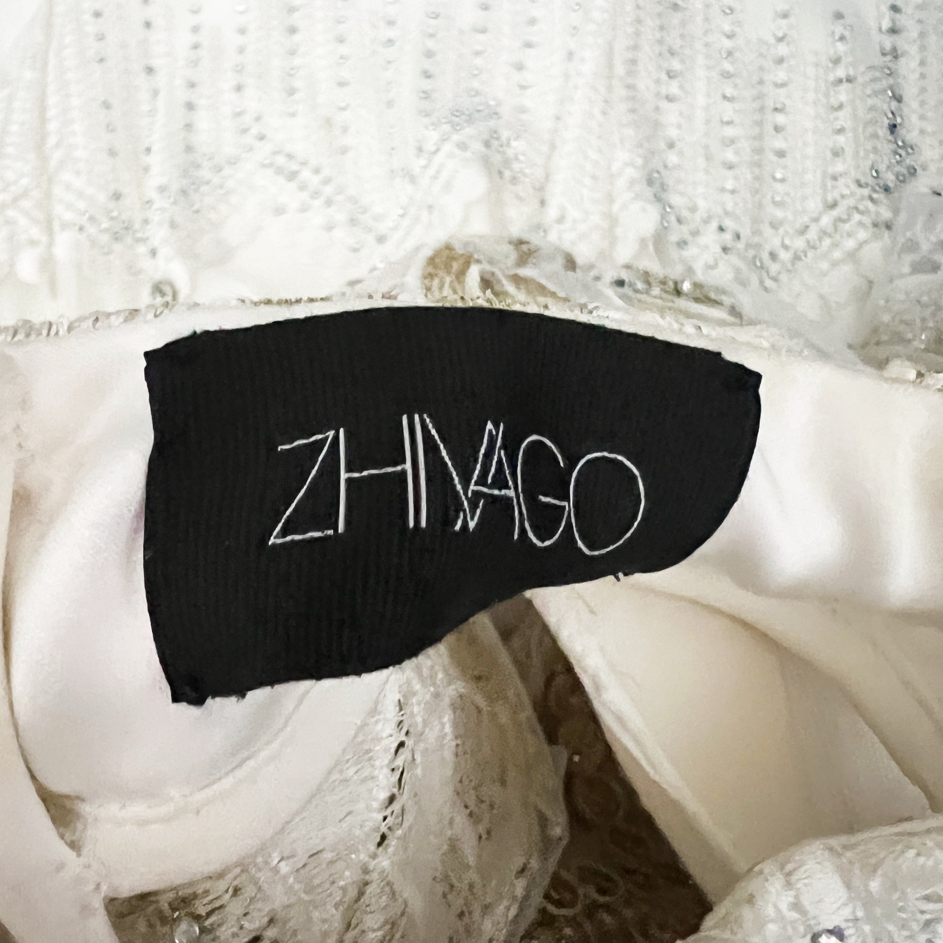 Zhivago Chrysler Midi Mesh Beaded Crystal Jewel Embroidered Midi Dress Moet S