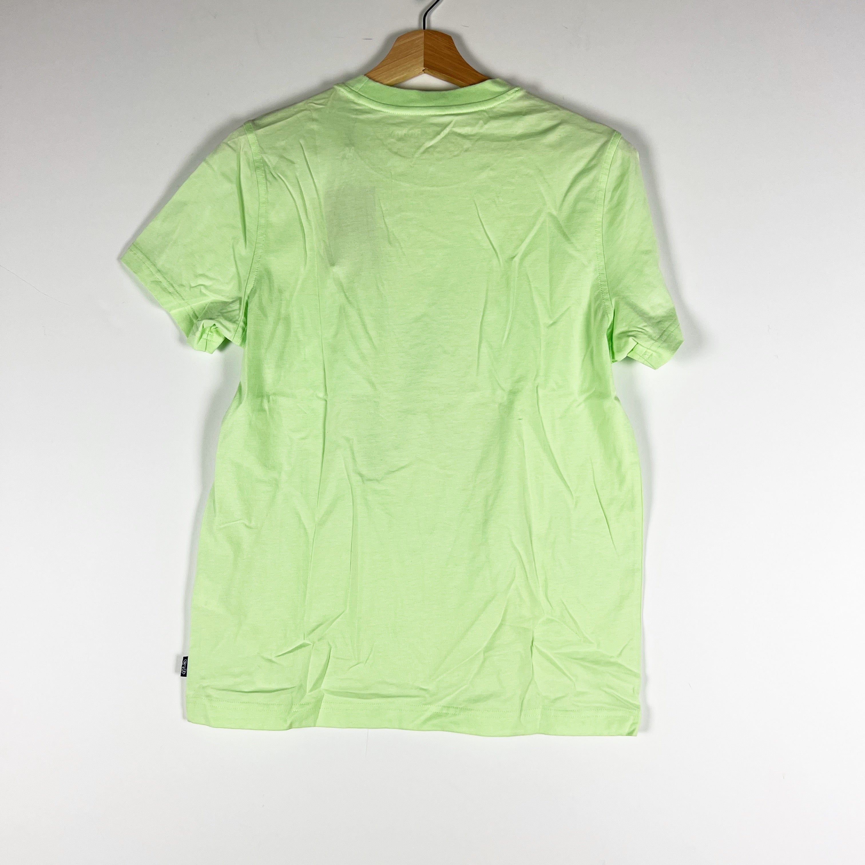 NEW Psycho Bunny Damon Graphic Crew Cotton Short Sleeve Tee Shirt Patina Green